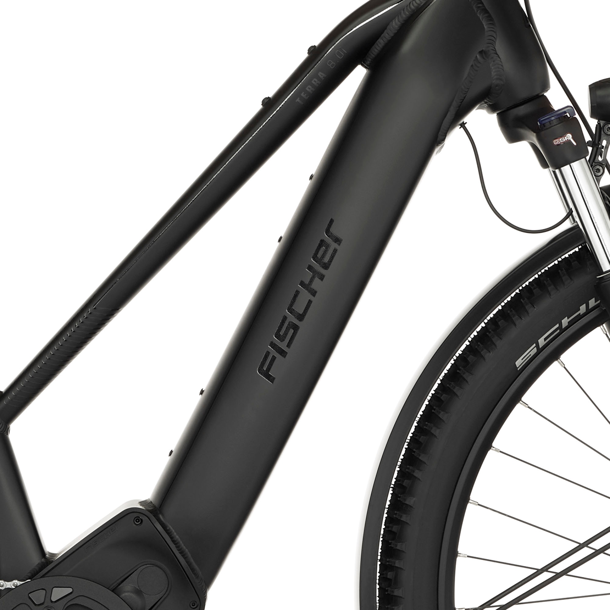 FISCHER Fahrrad E-Bike »TERRA 8.0i 45«, 10 Gang, Shimano, Deore, Mittelmotor 250 W, (mit Fahrradschloss), Pedelec, Elektrofahrrad für Damen u. Herren, ATP