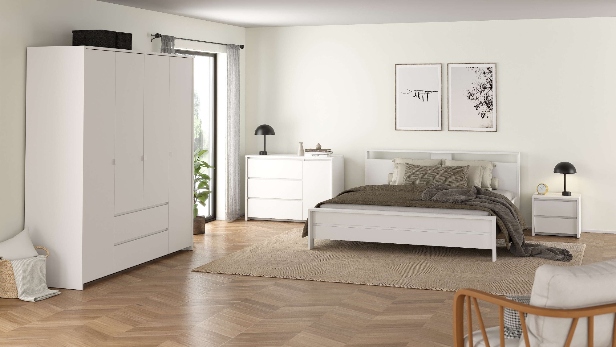 Home affaire Bettgestell »Next Bett 180 x 200 cm« Modernes Bett mit Ablagefach und verstellbarem Lattenrost.