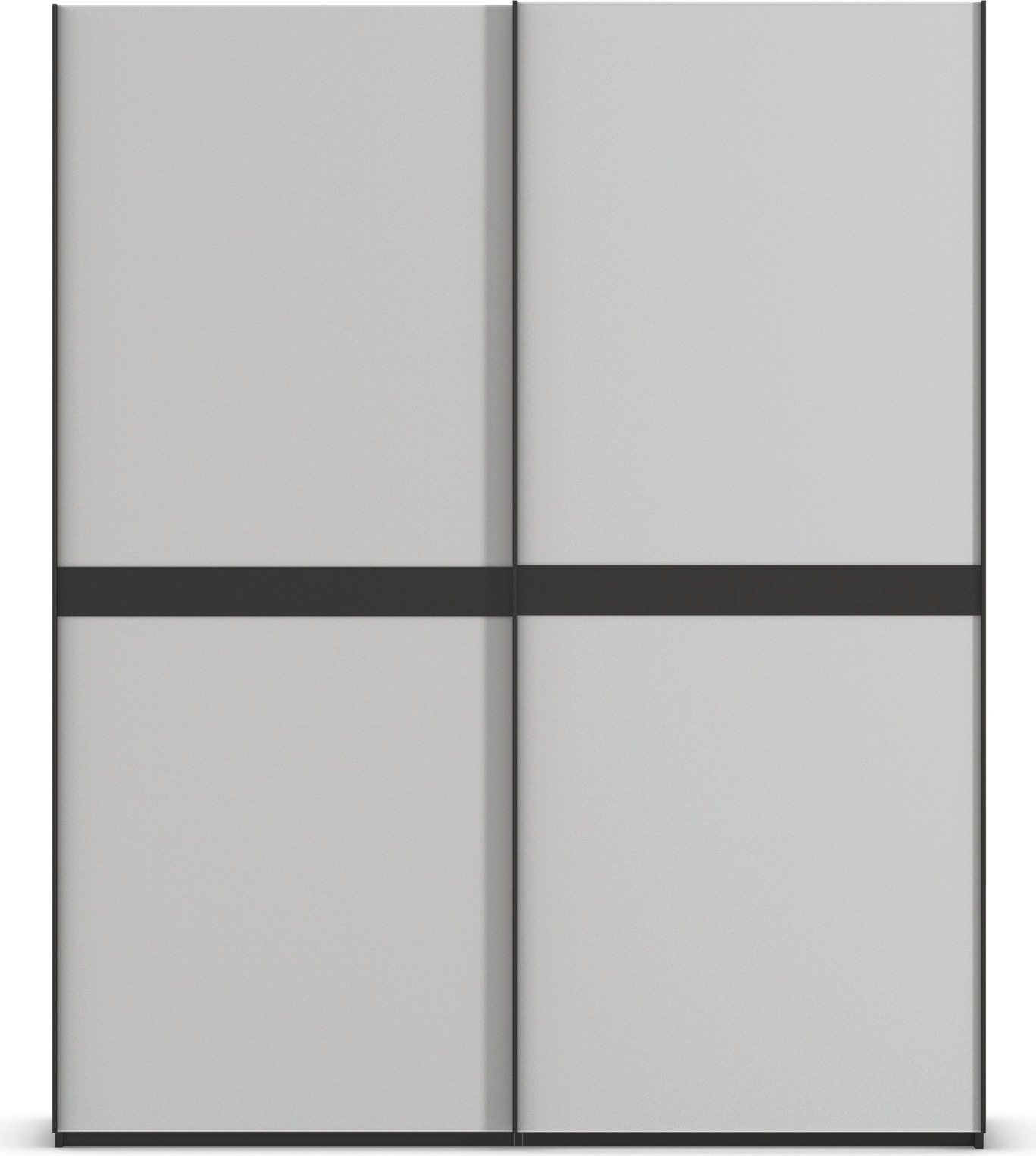 rauch Schwebetürenschrank »Kleiderschrank Schrank Garderobe Schlafzimmerschrank SCALE-LINE«, edle Optik mit Bauchbinde in Korpusfarbe mit Glasfront MADE IN GERMANY
