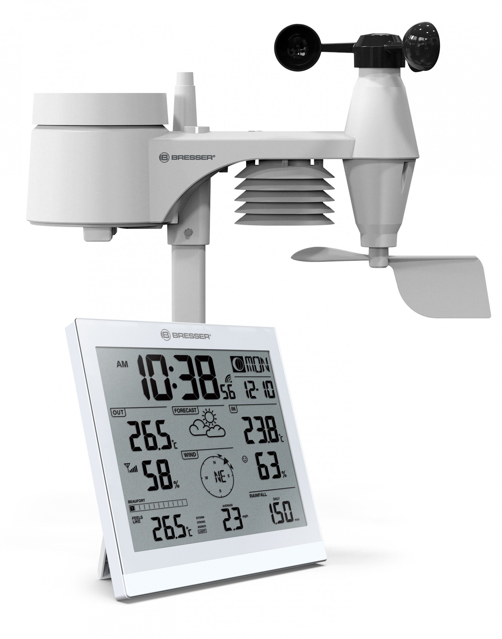Wetterstation »XXL Wetter Center JC mit 5-in-1 Außensensor«