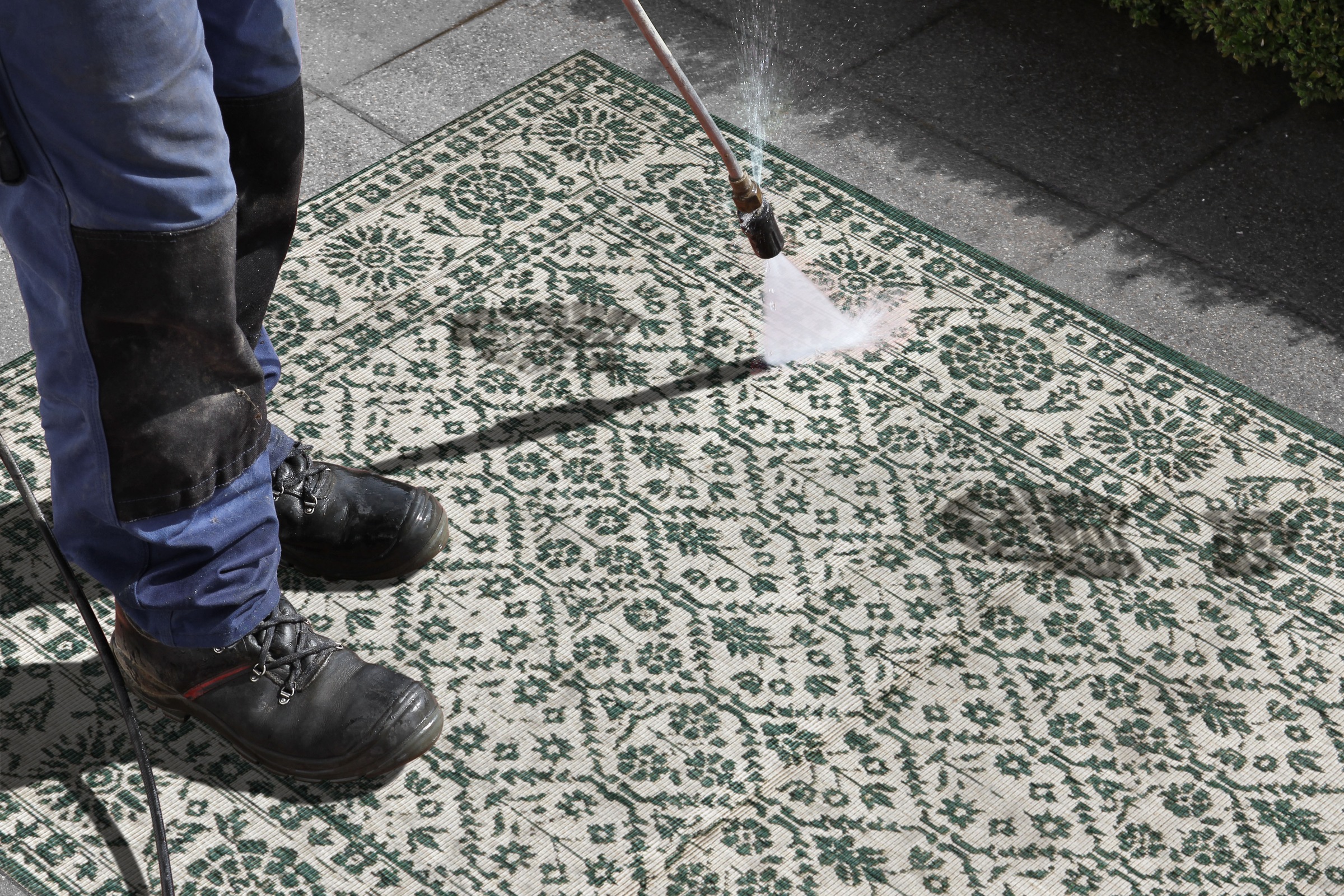 NORTHRUGS Teppich »Curacao«, rechteckig, 5 mm Höhe, In-& Outdoor, Läufer, Wetterfest, Balkon, Wohnzimmer, Wasserfest