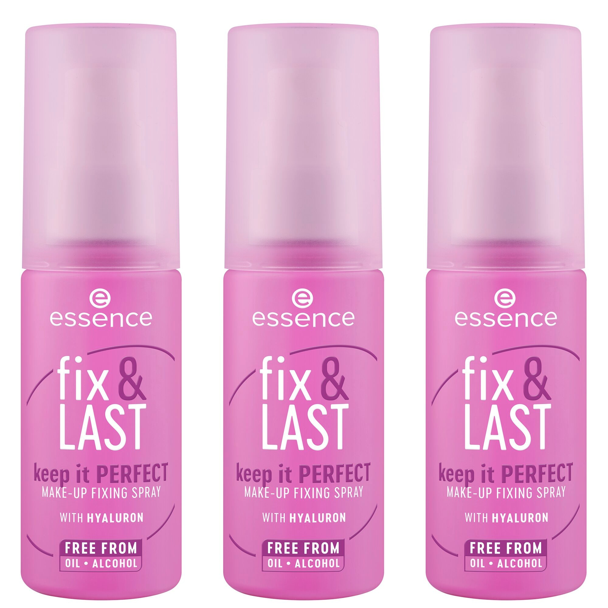 Essence Fixierspray »fix & LAST keep it PERFECT MAKE-UP FIXING SPRAY«, (Set, 3 tlg.)