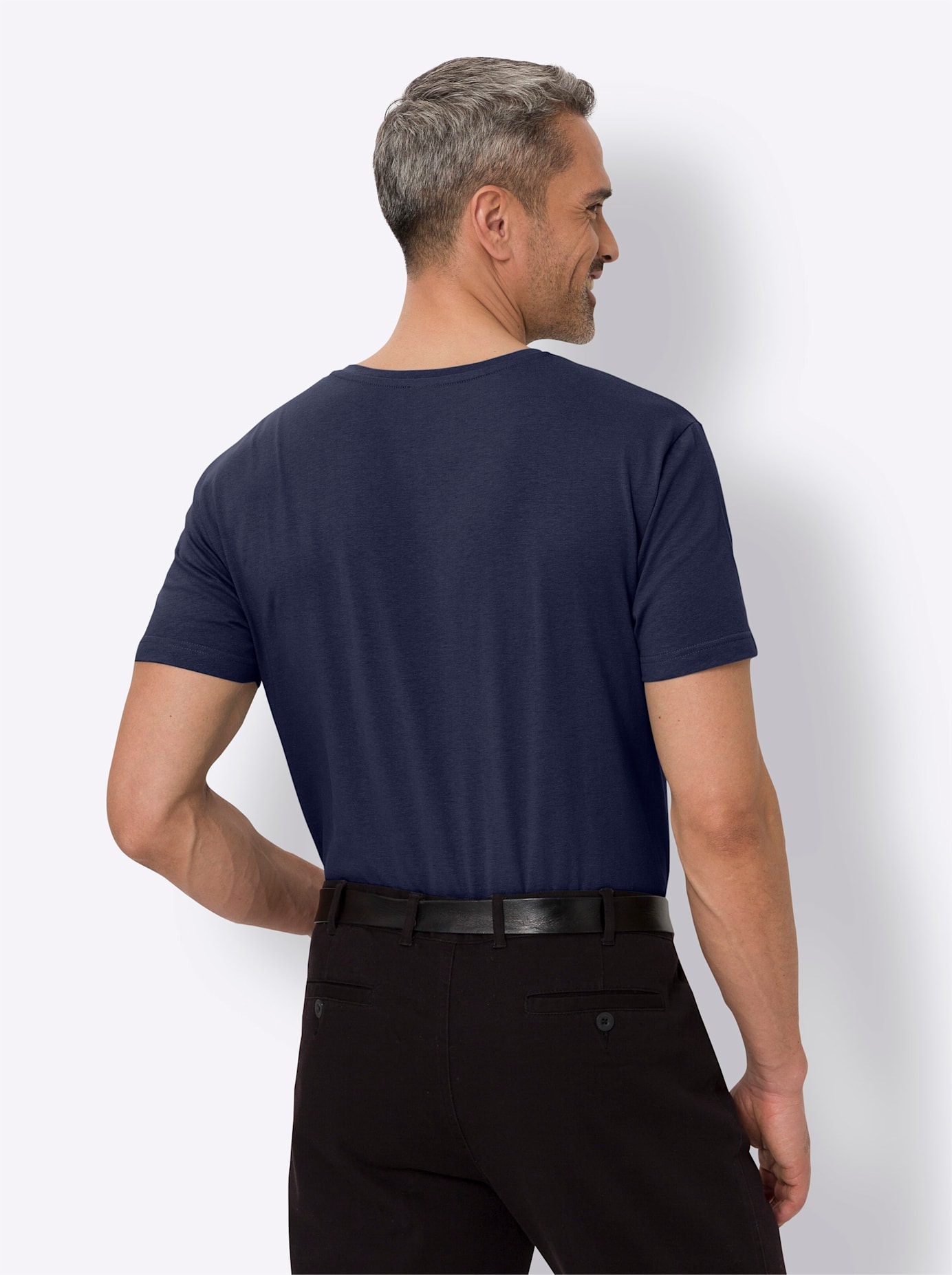 Classic Rundhalsshirt »Rundhals-Shirt«, (1 tlg.)