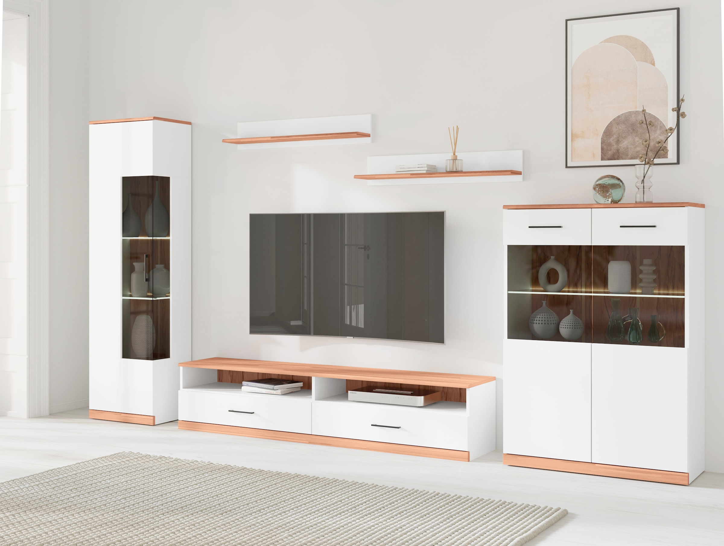 OTTO home Wohnwand »Ribe Wohnwand Set-5 St.« 5 Stk. tlg.