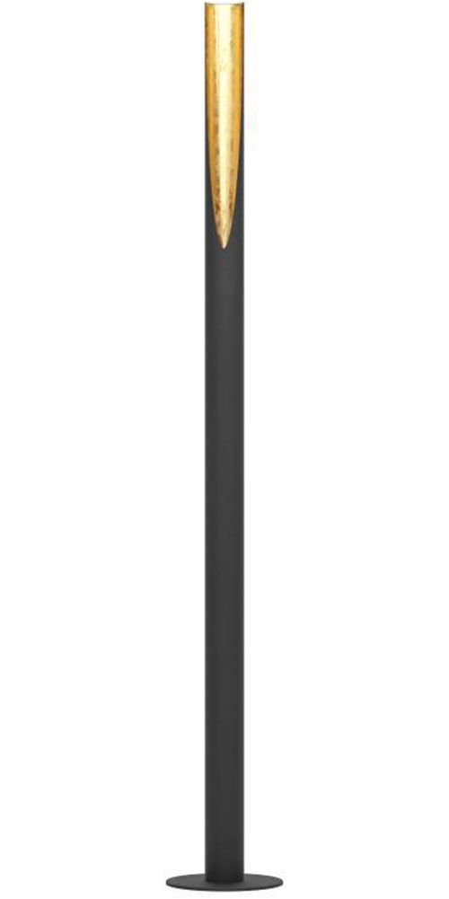 EGLO LED Stehlampe »BARBOTTO«, 1 flammig, Leuchtmittel LED-Board-GU10 | LED wechselbar, Leuchte schwarz, gold / Ø6 x H137 cm / inkl. 1 x GU10 (je 4,5W)