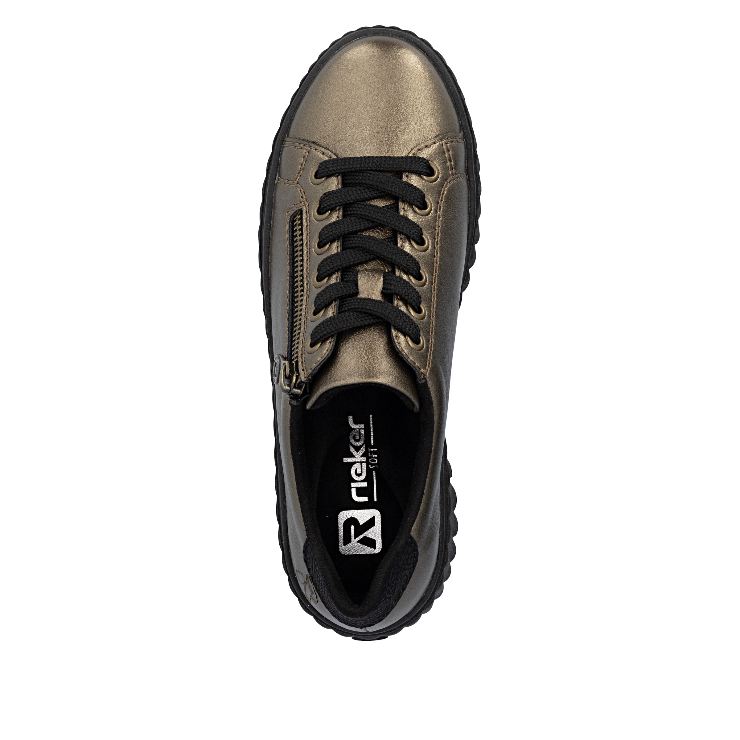 Rieker Plateausneaker  Freizeitschuh, Halbschuh, Schnürschuh mit Plateausohle