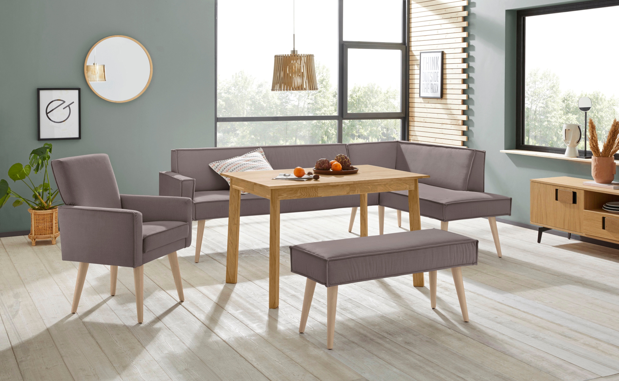 exxpo - sofa fashion Eckbank »Lungo« Frei im Raum stellbar