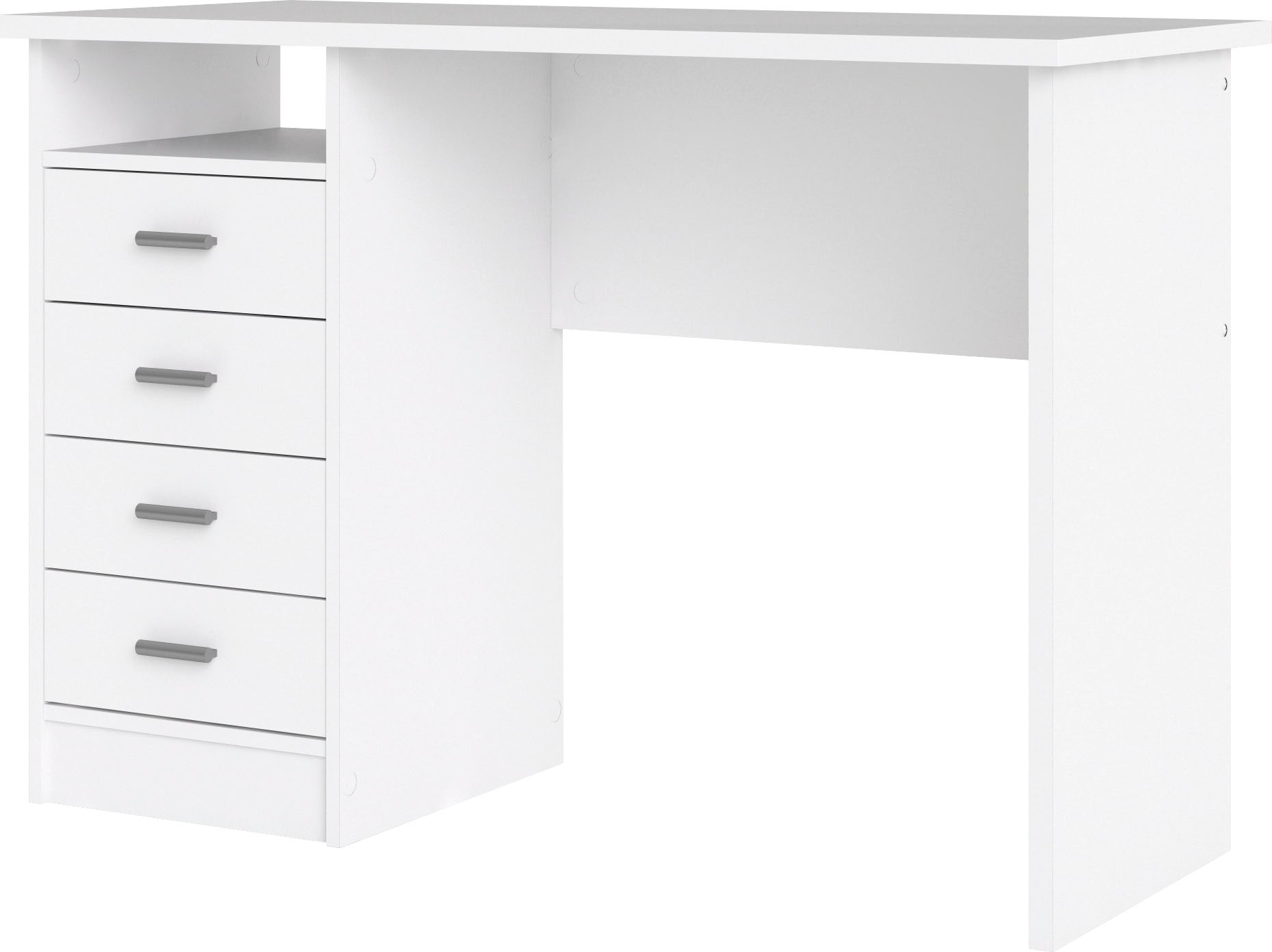 INOSIGN Schreibtisch »Function Plus, Arbeitstisch, Bürotisch, staurum, minimalistisch«, mit 4 Schubladen,1 Einlegeboden, zeitlos, 1 offenes Fachbreite 110 cm