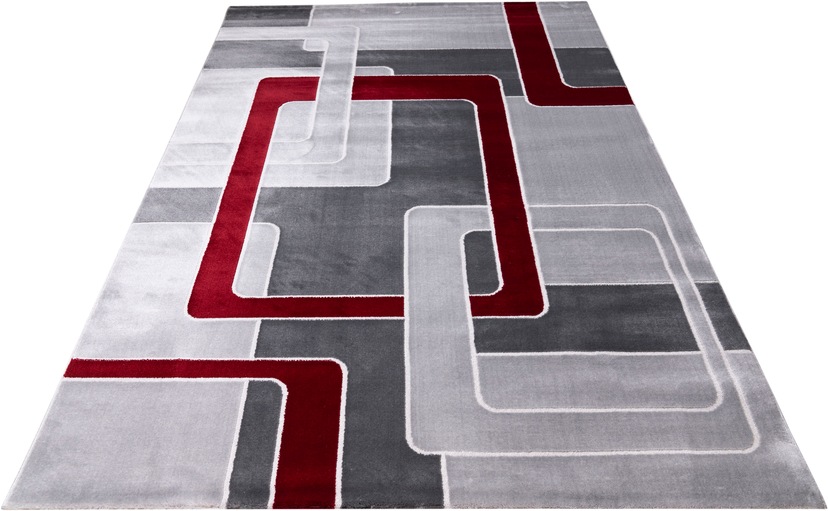 Konturenschnitt, andas rechteckig, Teppich handgearbeitetem Wende-Teppich »Neele«, mit OTTO-Shop im Wellen-Design,