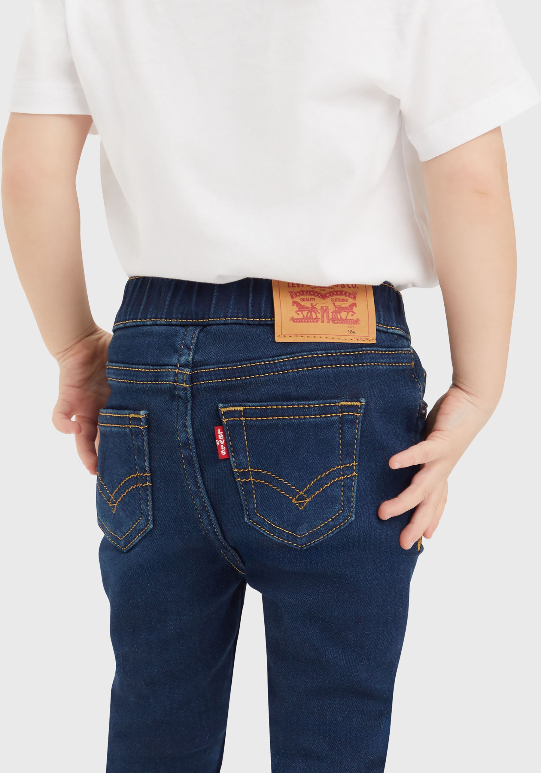 Levi's® Kids Schlupfjeans »LVB SKINNY DOBBY PULL ON PANTS«, for Baby BOYS