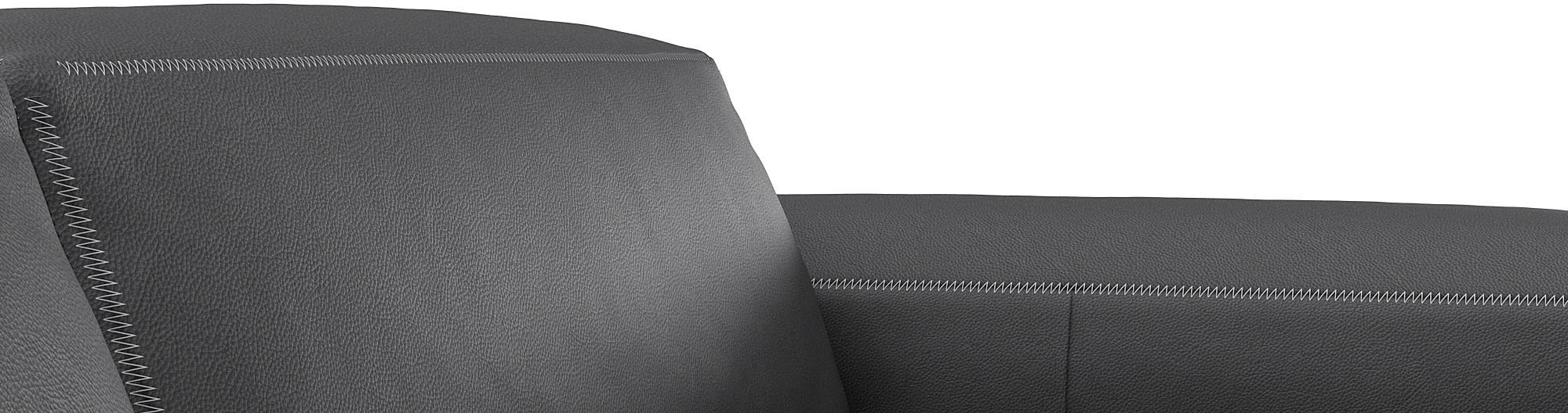 FLEXLUX Ecksofa »Lucera bequem und komfortabel durch hochwertigen Sitzaufbau, L-Form«, modern & anschmiegsam, Kaltschaum, Stahl-Wellenunterfederung