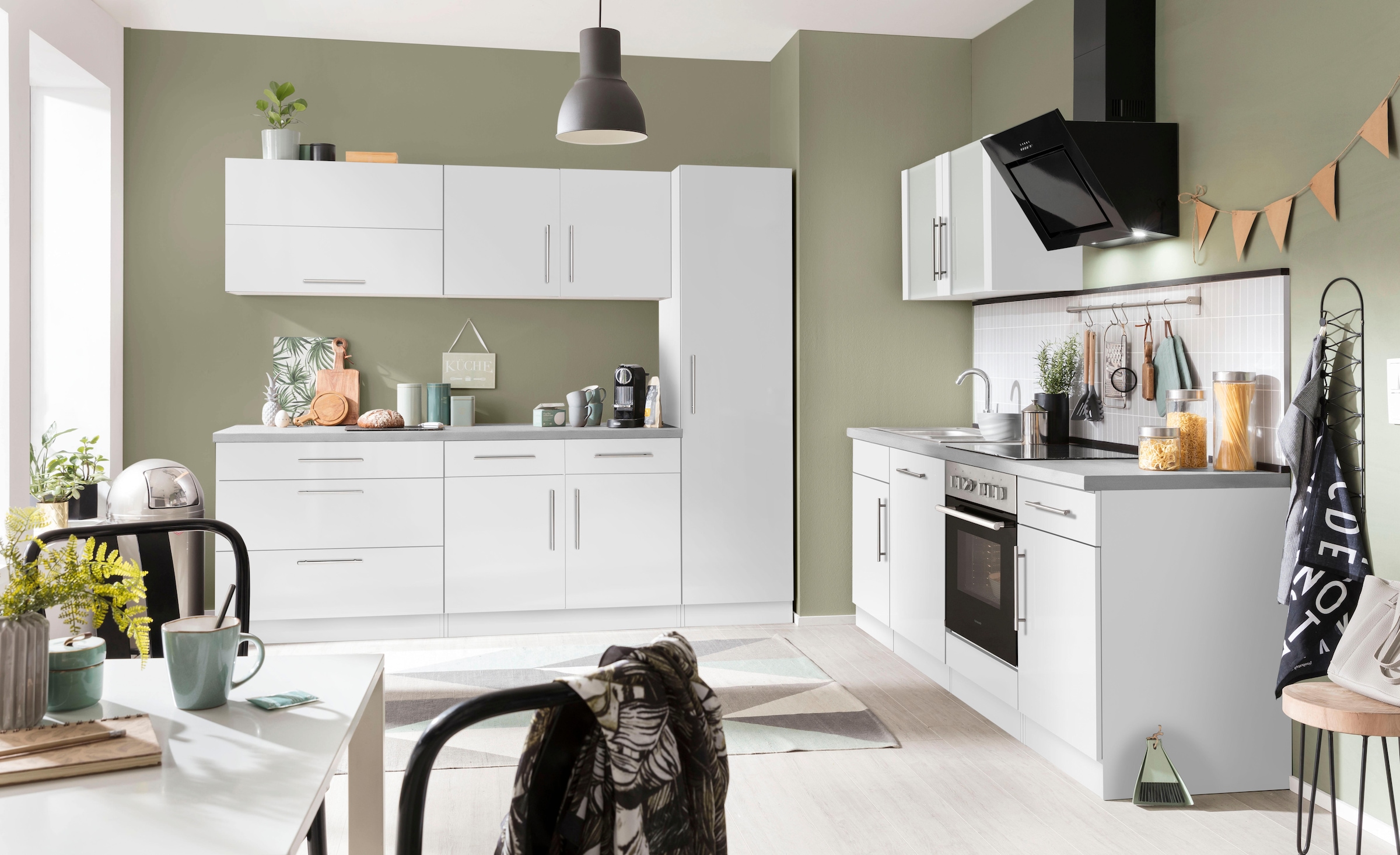 wiho Küchen Unterschrank »Cali«, 90 cm breit, mit 2 großen Auszügen ohne Arbeitsplatte