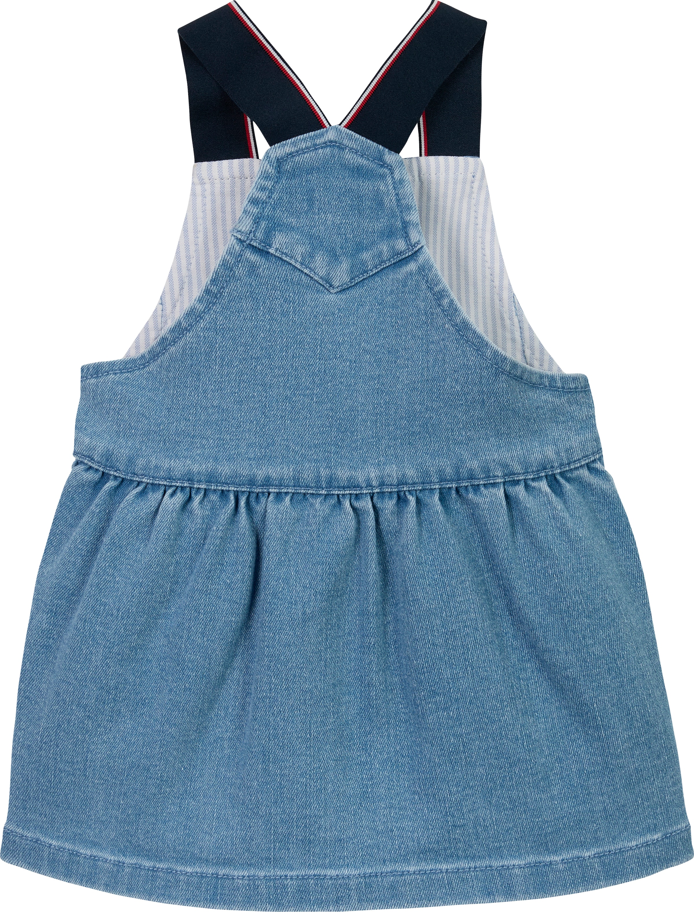 Tommy Hilfiger Latzkleid »DENIM DUNGAREE DRESS«, mit Logostickerei, mit Knöpfen