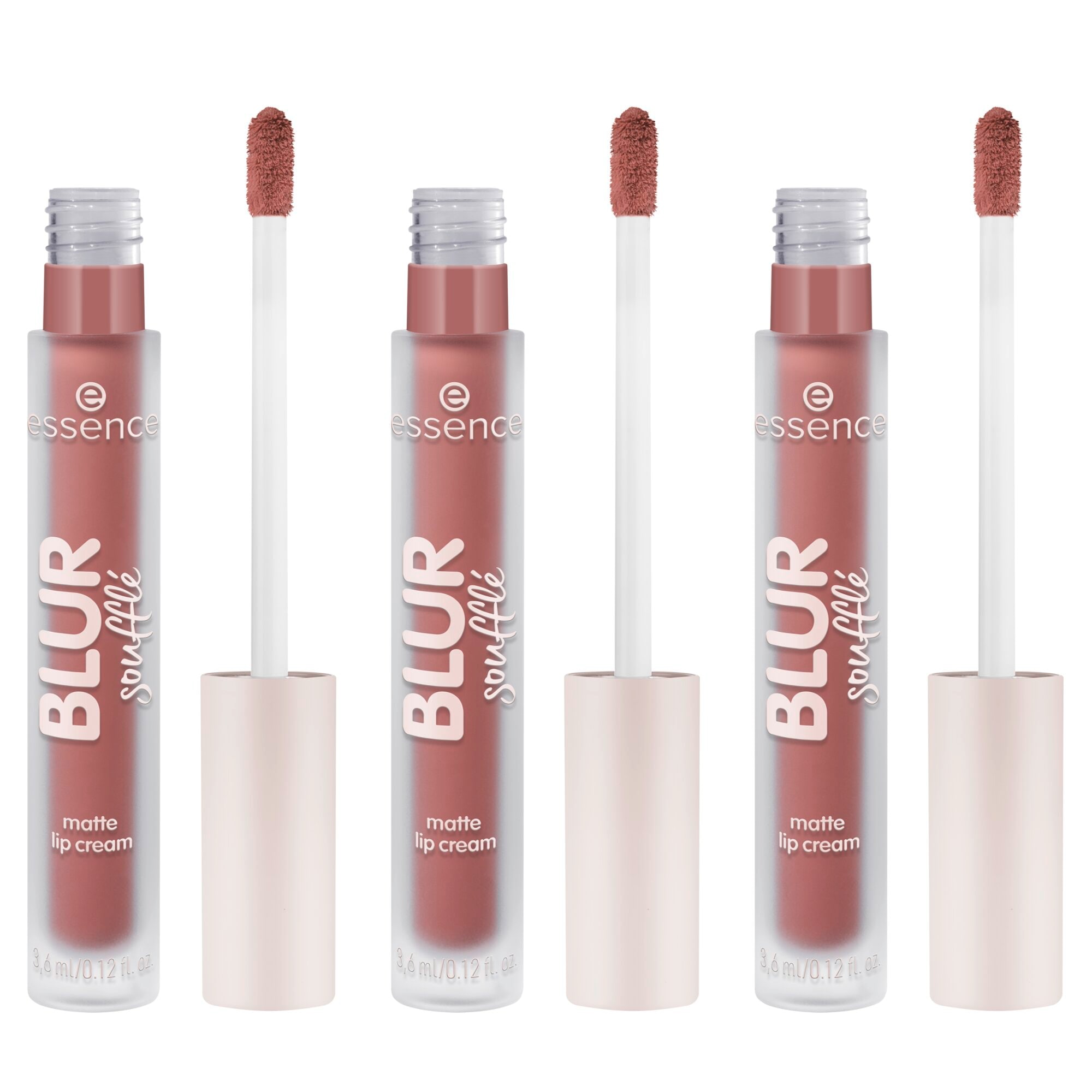 Essence Lippenstift »BLUR SOUFFLÉ MATTE LIP CREAM« Semi-matte Textur mit Soft-Focus für perfekte Blurred Lips