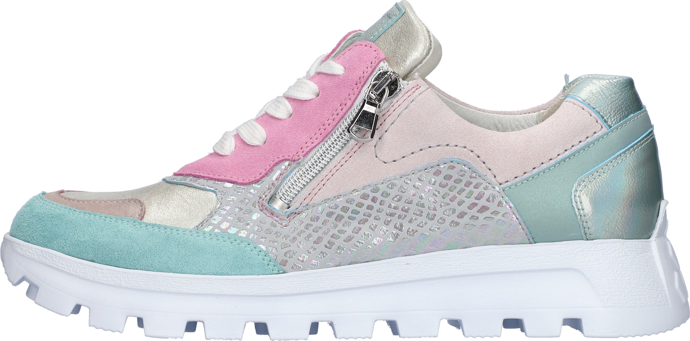 Waldläufer Sneaker »H-AJALA«  Schnürschuh, Halbschuh, Komfortschuh mit Reißverschluss, H-Weite