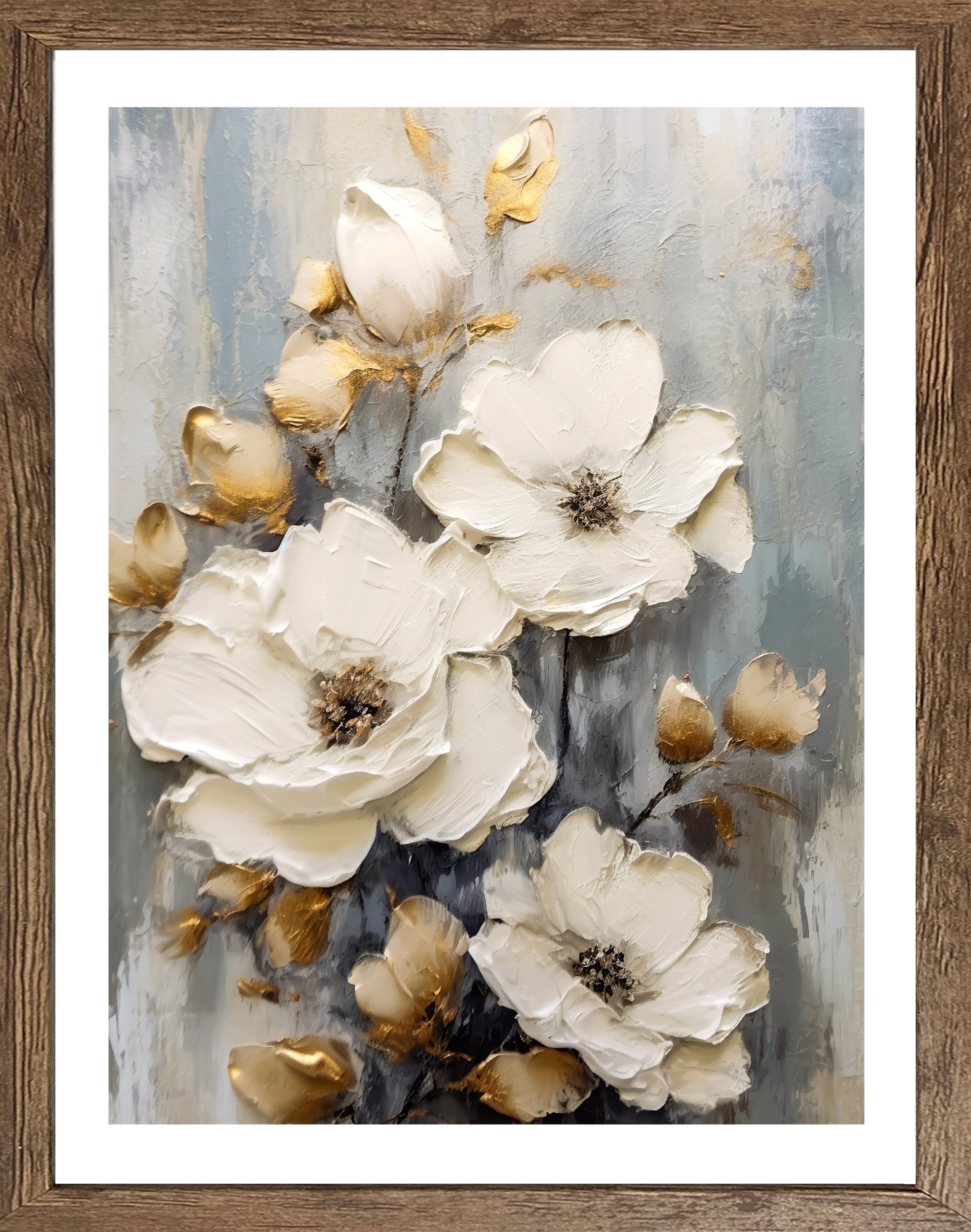 Bönninghoff Bild mit Rahmen Blumenbilder | Gemälde | Kunst | Pflanzen 1 Stk. tlg.