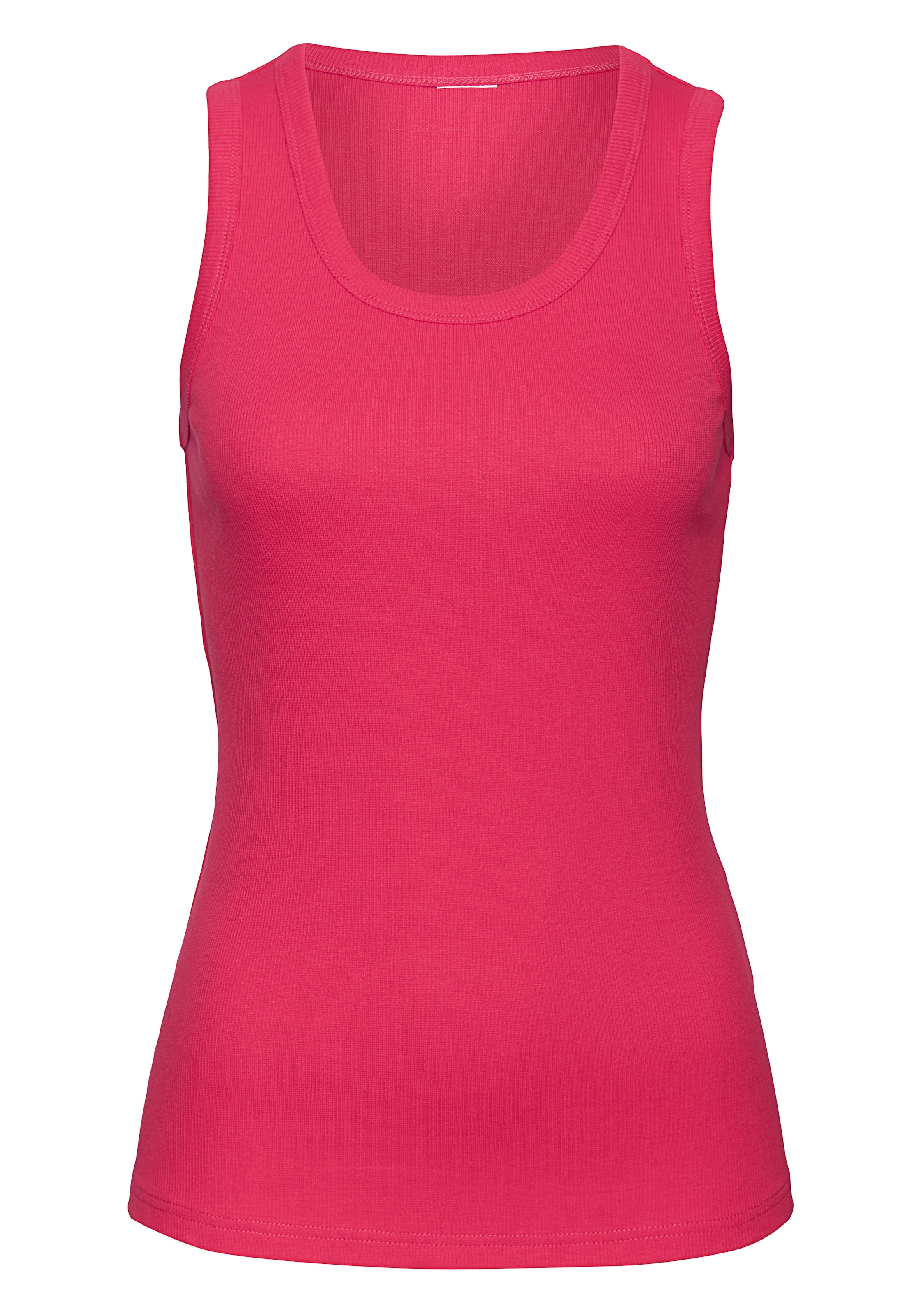 Vivance Tanktop »aus weichem Rippen-Jersey«, (2er-Pack)