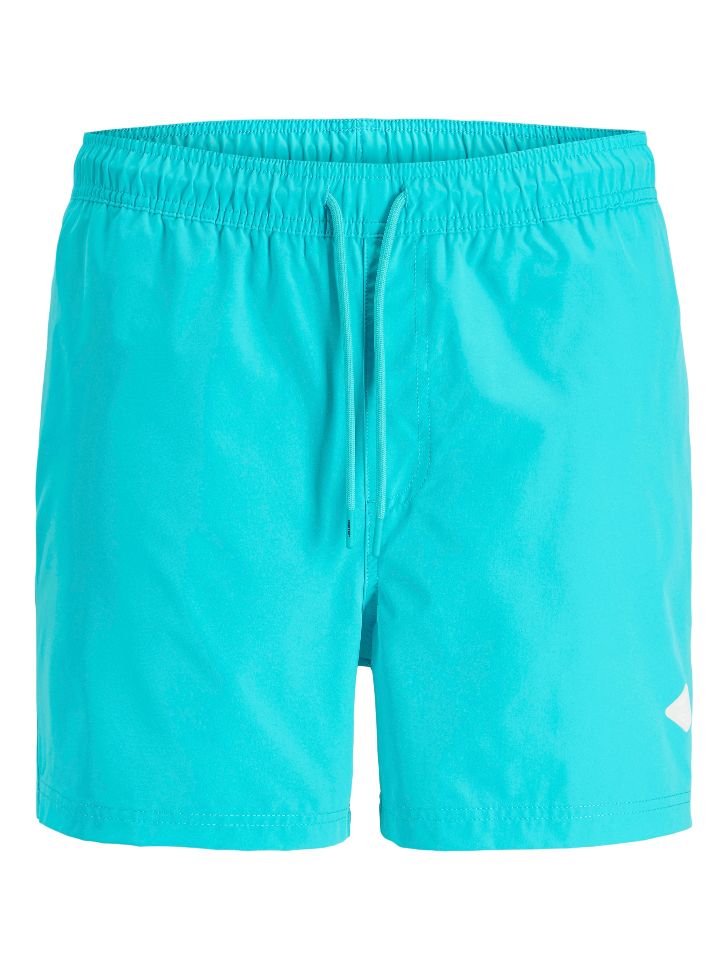 Jack & Jones Badeshorts »JPSTMAUI TROPIC SOLID SWIM SHORTS SN« Kunstfaser, normal geschnitten