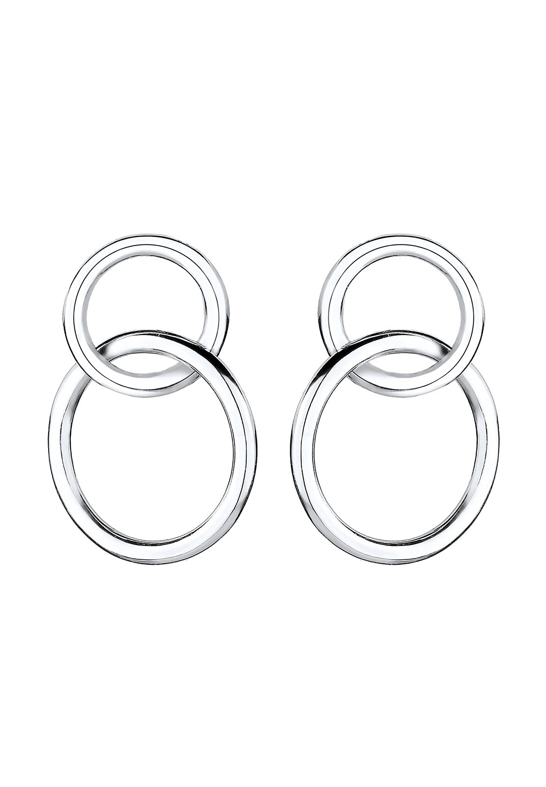 Elli Paar Ohrhänger »Ohrringe Kreis Geo Basic Minimal Layer 925 Silber«