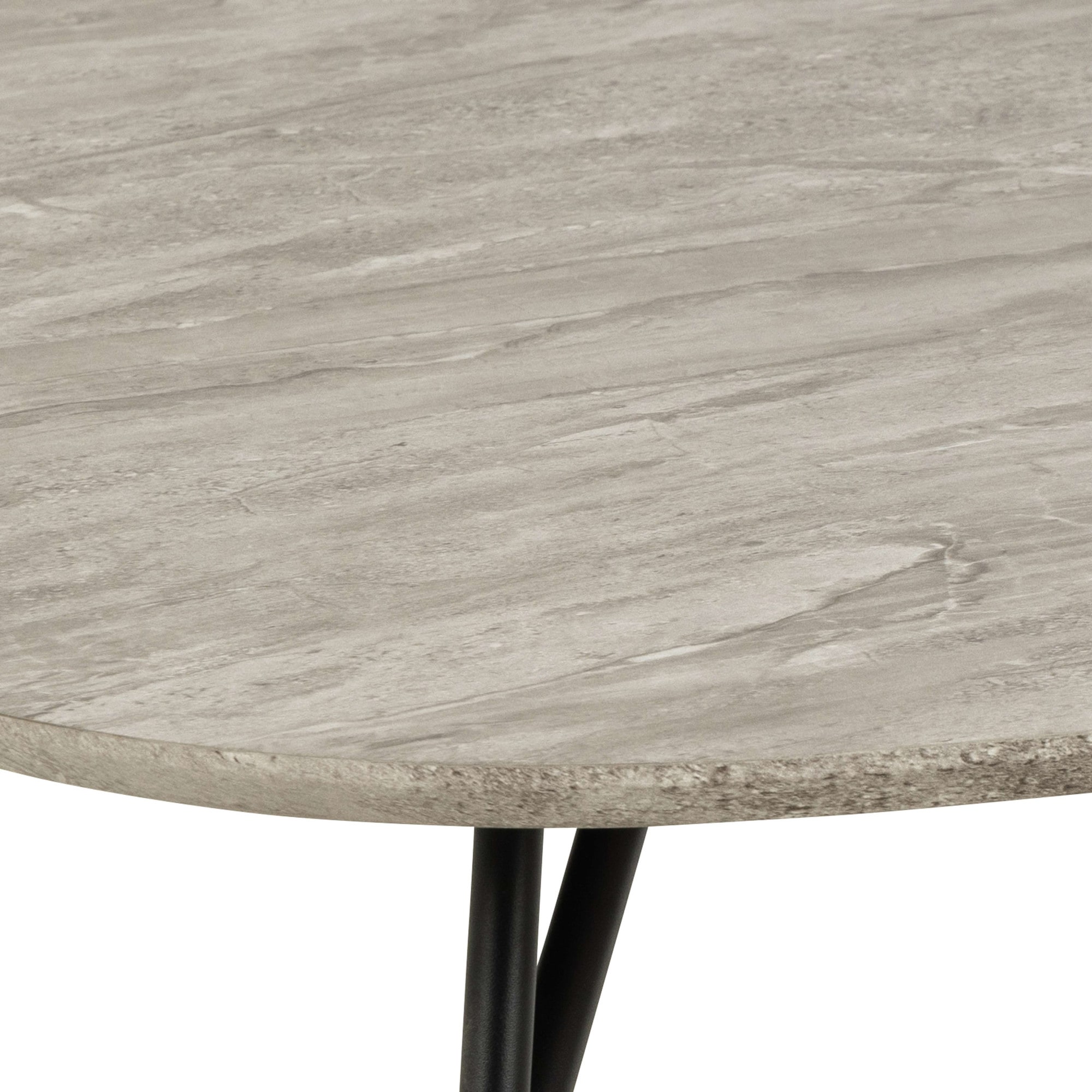 ACTONA GROUP Couchtisch »Caracas«, Tischplatte aus grauem Mamor River, rau Papier, 90x90x40cm