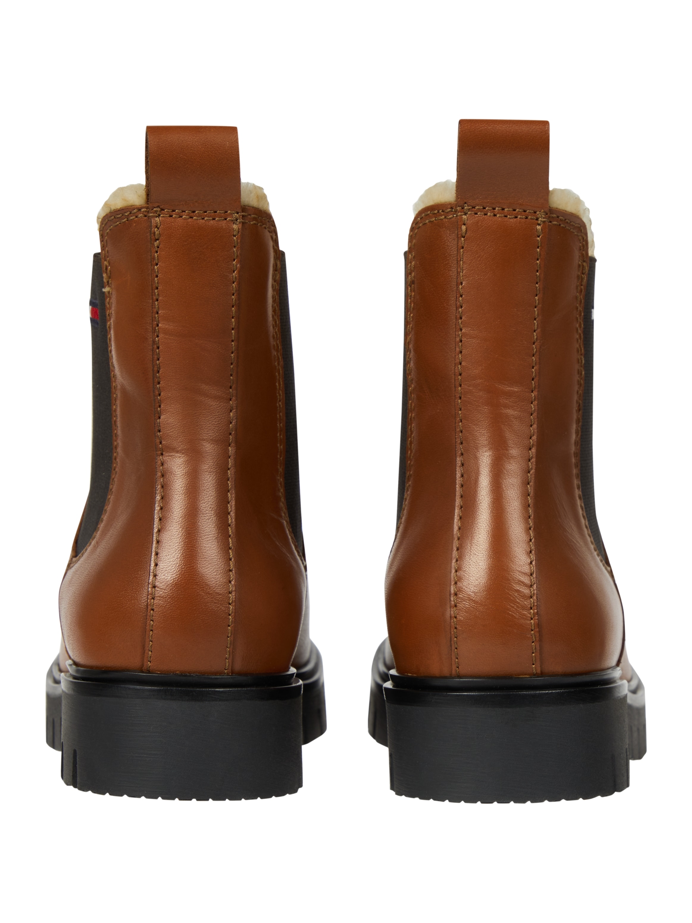Tommy Jeans Winterboots »WARMLINED CHELSEA BOOT«, Blockabsatz, Plateau, Businesschuh mit Profilsohle