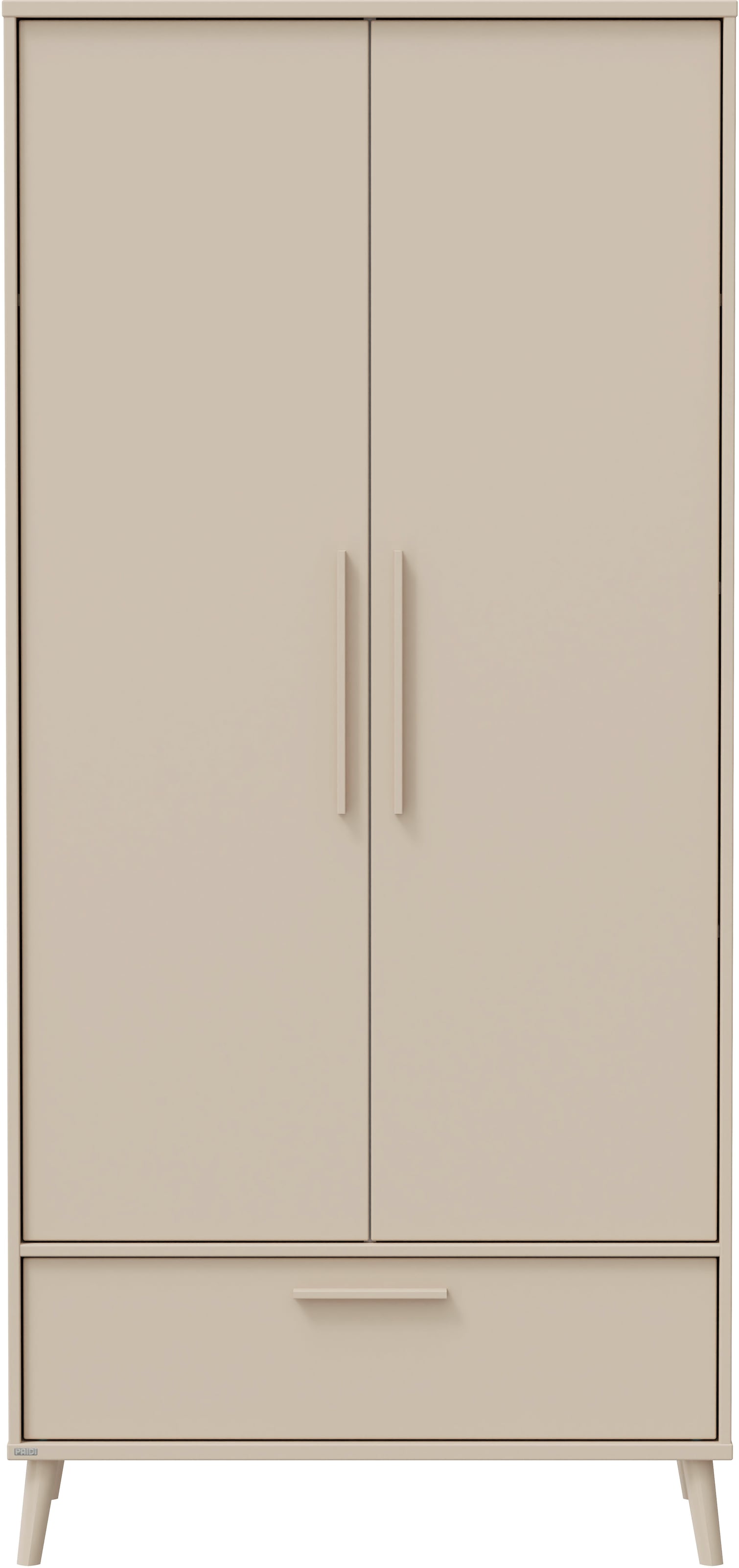 PAIDI Kleiderschrank »EEFJE in Beige mit Schublade und Türen, verschiedene Ausführungen« B/H/T ca. 95-123/139-204/41-57cm, mit 2 oder 3 Türen + Tiny-Variante,  stabiler Drehtürenschrank aus Holz, mit Soft-Close-Funktion