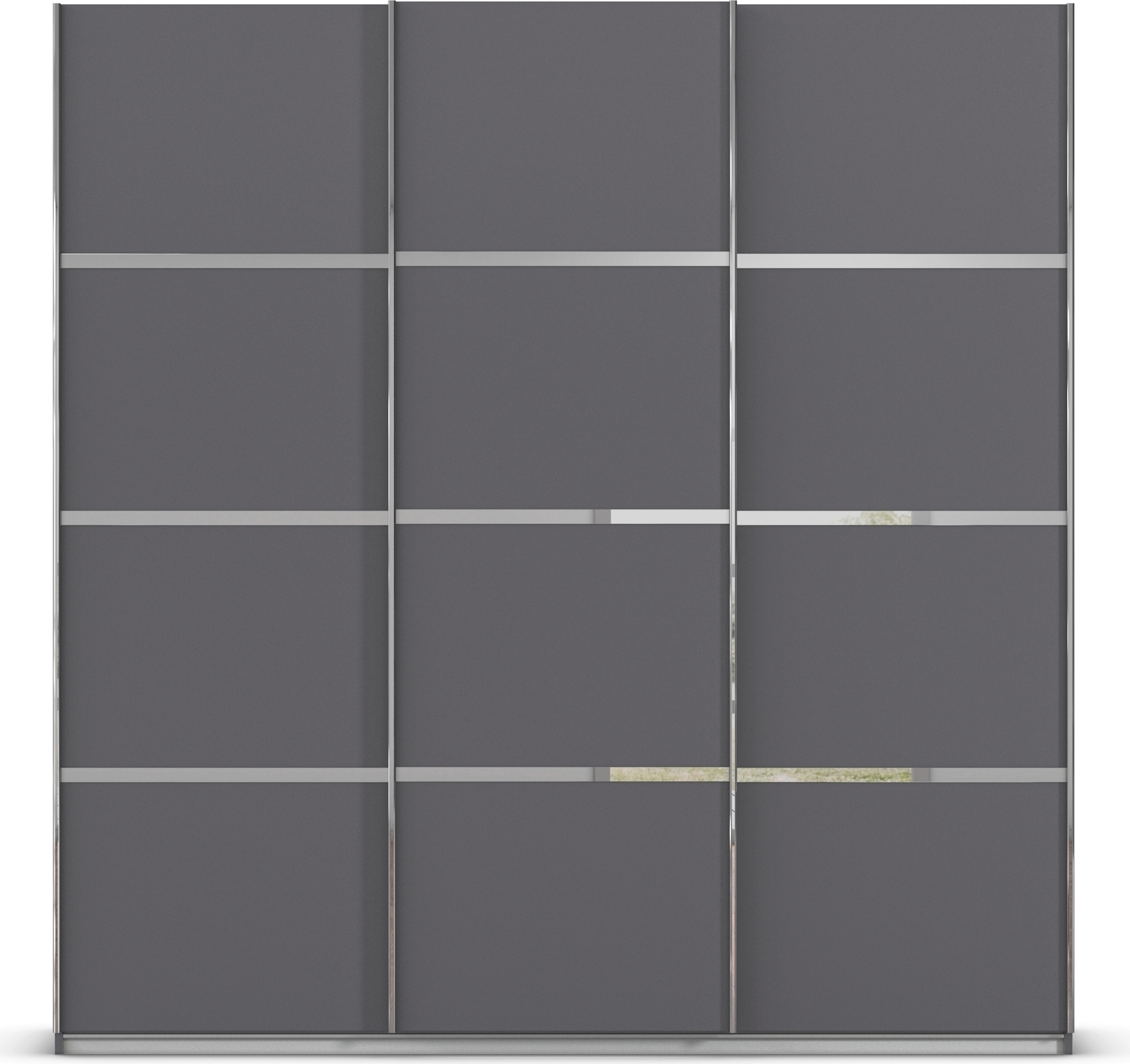 rauch Kleiderschrank »Schwebetürenschrank OTTO´s Choice Garderobe Schrank TOP ANGEBOT Avola«, (in 3 verschiedenen Ausstattungen BASIC/CLASSIC/PREMIUM), mit eleganten Zierleisten in Chrom, Schwarz oder Weiß MADE IN GERMANY