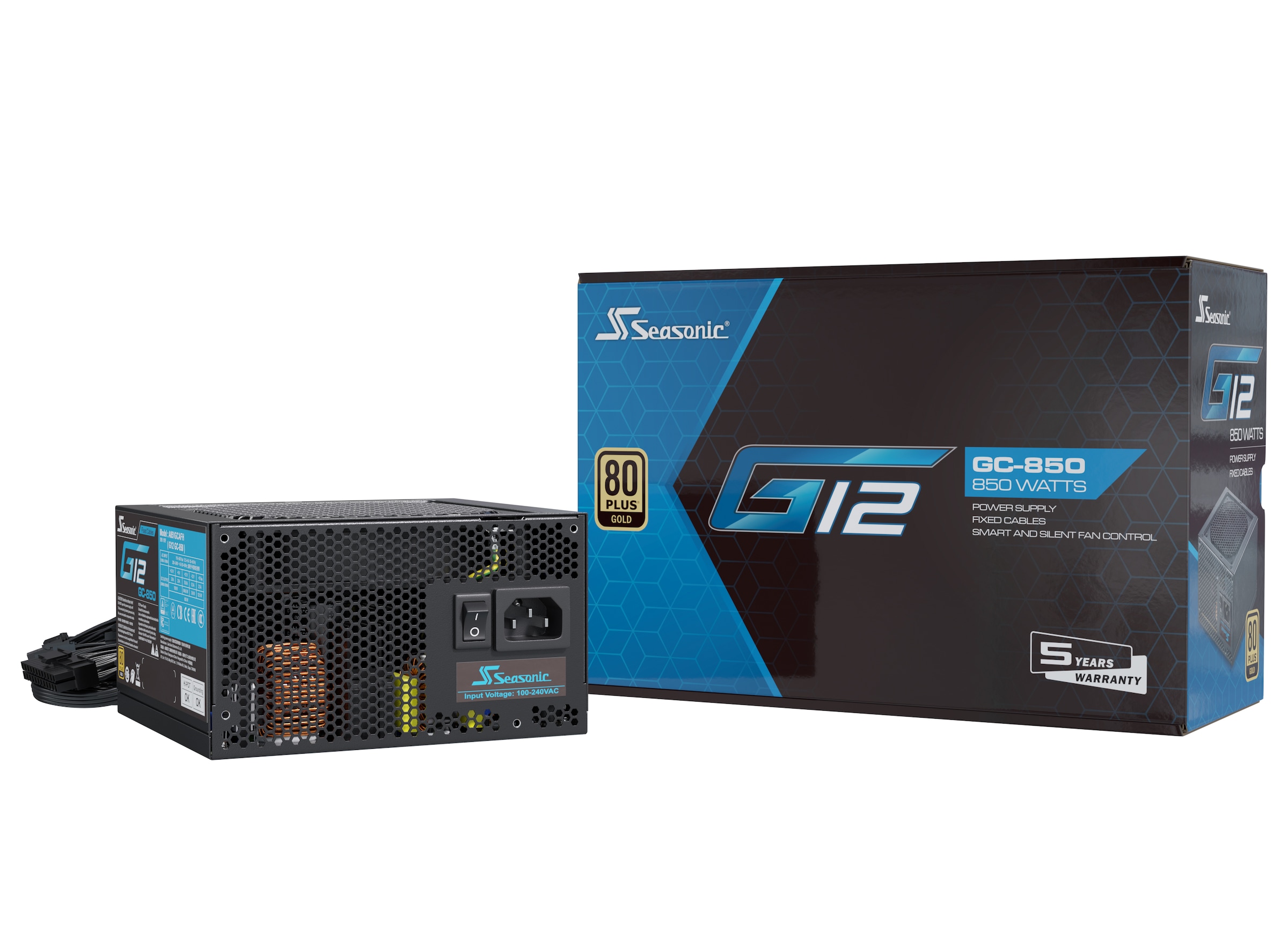 Seasonic PC-Netzteil »G12 GC-850«, (1 St.), 80+ Gold