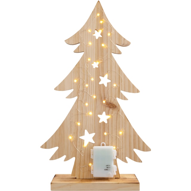 näve LED Baum »Tannenbaum, Batteriebetrieben aus bestellen Höhe bei Weihnachtsdeko cm, 47,5 Holz-Stehleuchte, ca. OTTO Holz«