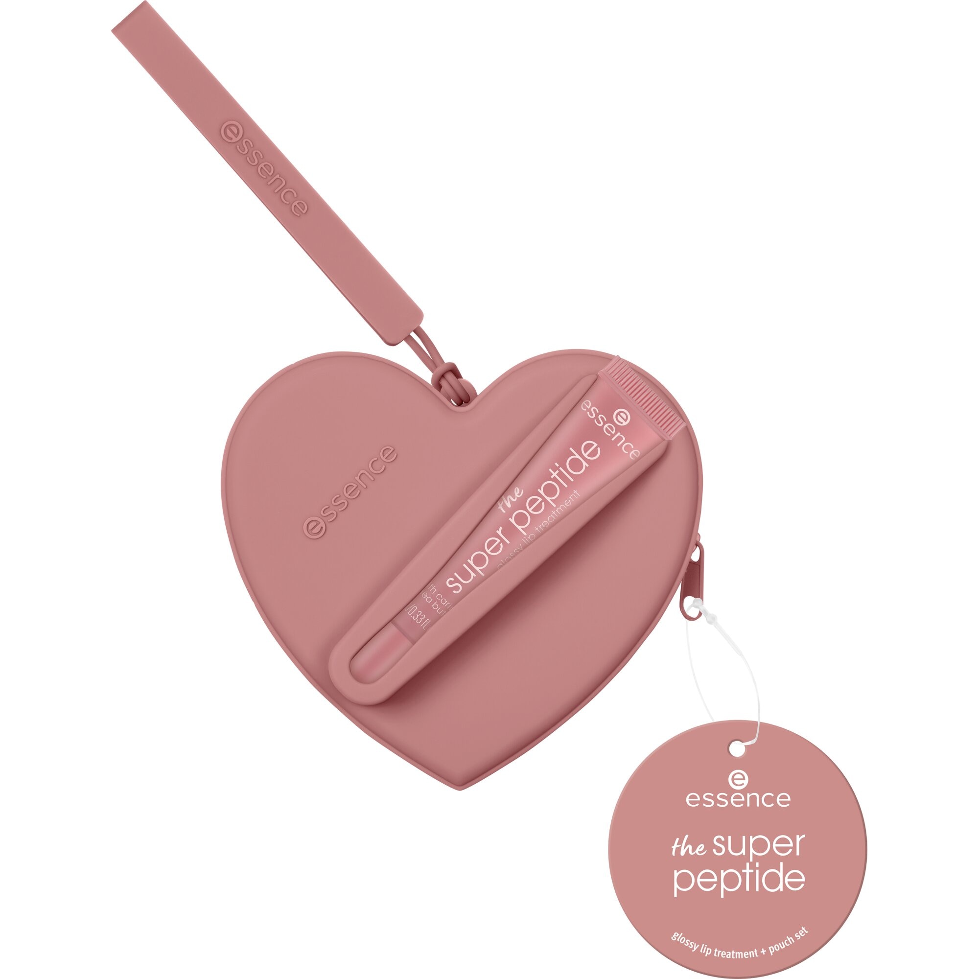 Essence Lippenstift-Set »the super peptide glossy lip treatment + pouch set«
