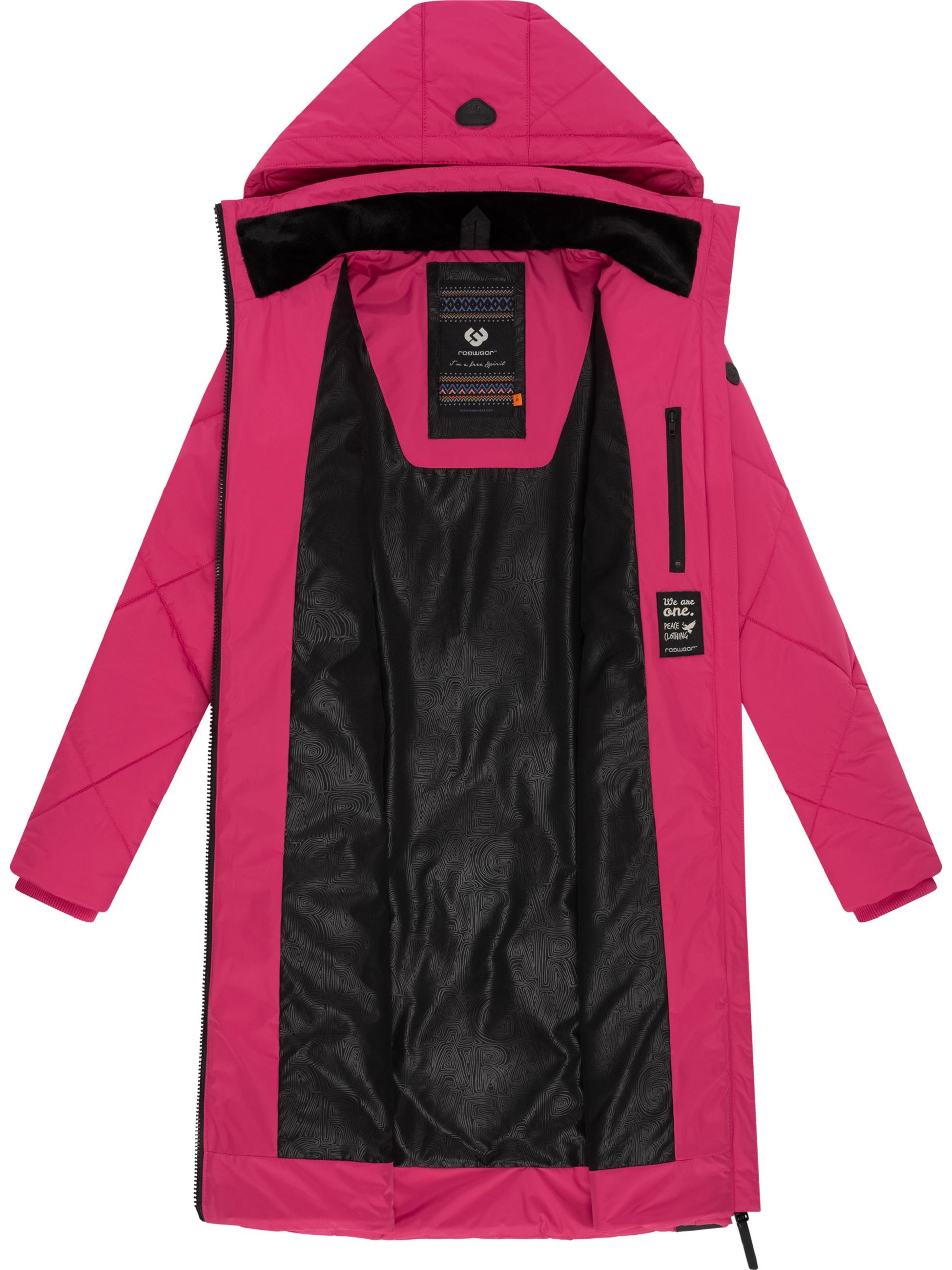 Ragwear Steppmantel »Steppmantel Rebela«, stylischer Winterparka mit abnehmbarer Kapuze