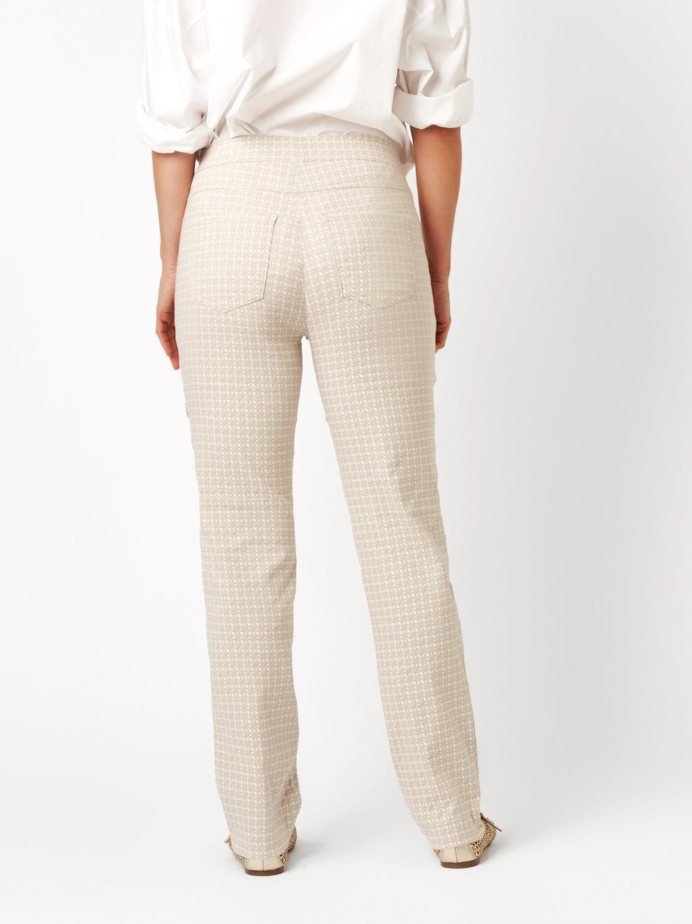 Relaxed Stretch-Hose »Alice Slim«  aus strukturiertem Jacquard