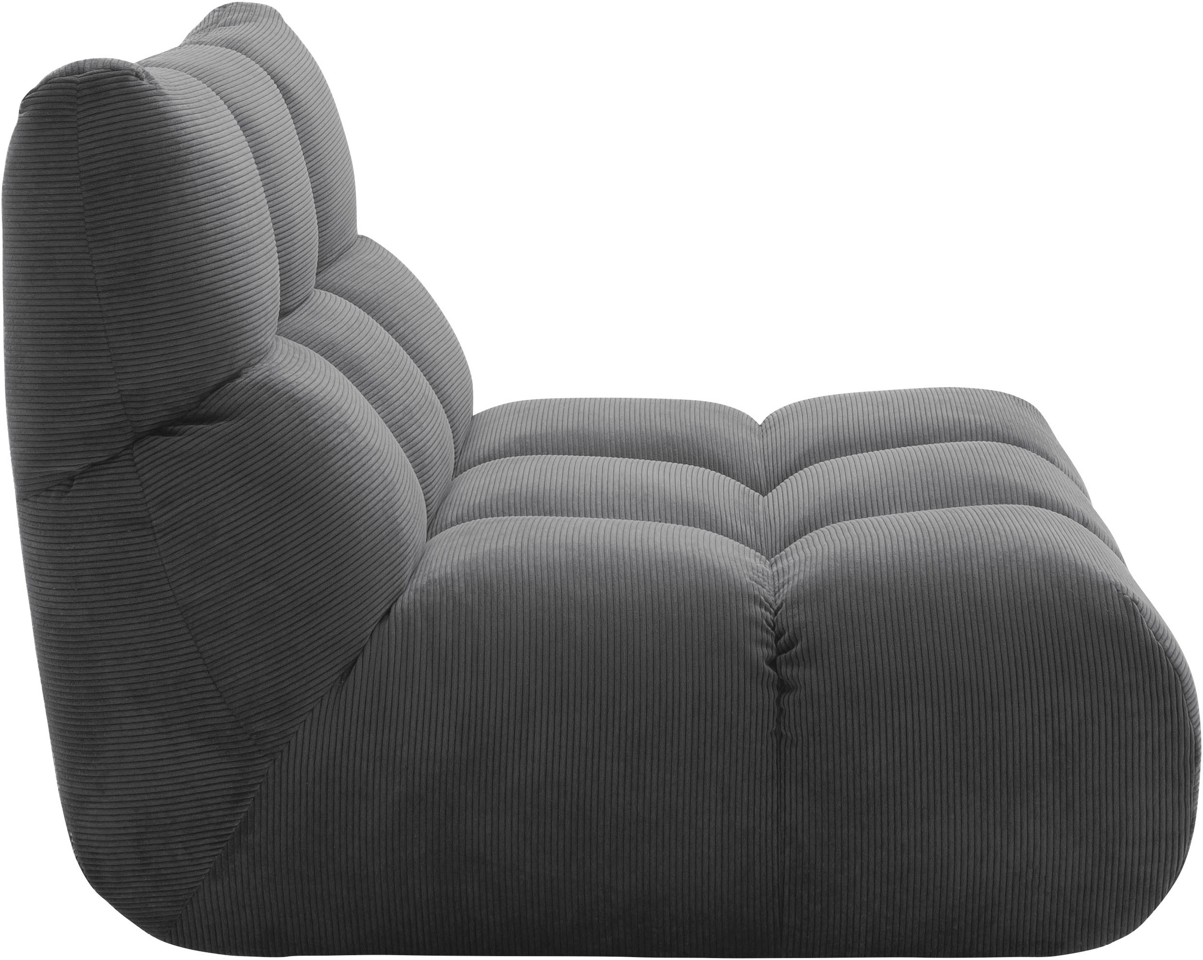 Home affaire 1,5-Sitzer »Cozy Bubble, 360° drehbarer Sessel, Breite 107cm« mit eleganter Steppung, Rundumbezug & weicher Polsterung