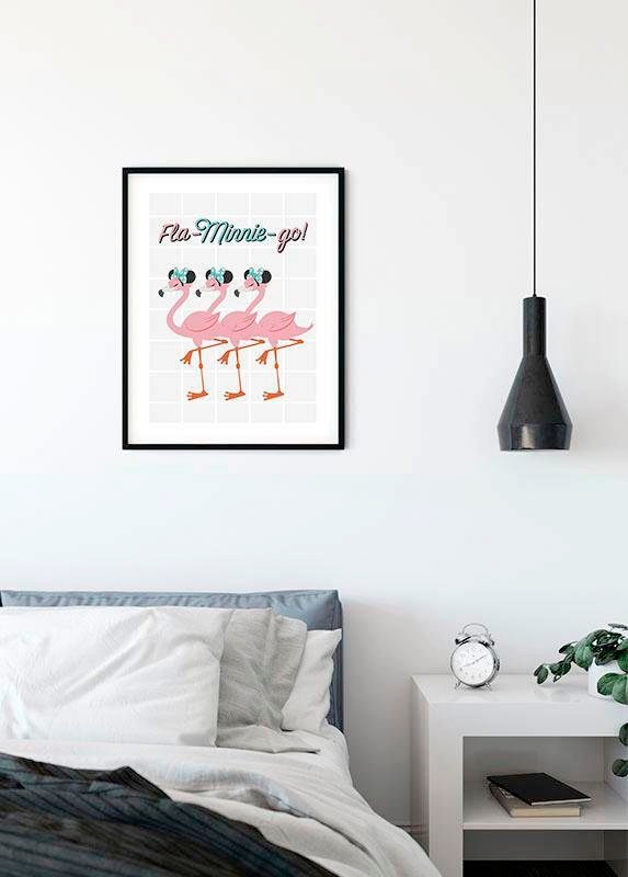 Komar Bild »Minnie Mouse Fla-Minnie-go«, Disney, (1 St.), Wandbild zur Dekoration im Kinderzimmer - ohne Rahmen
