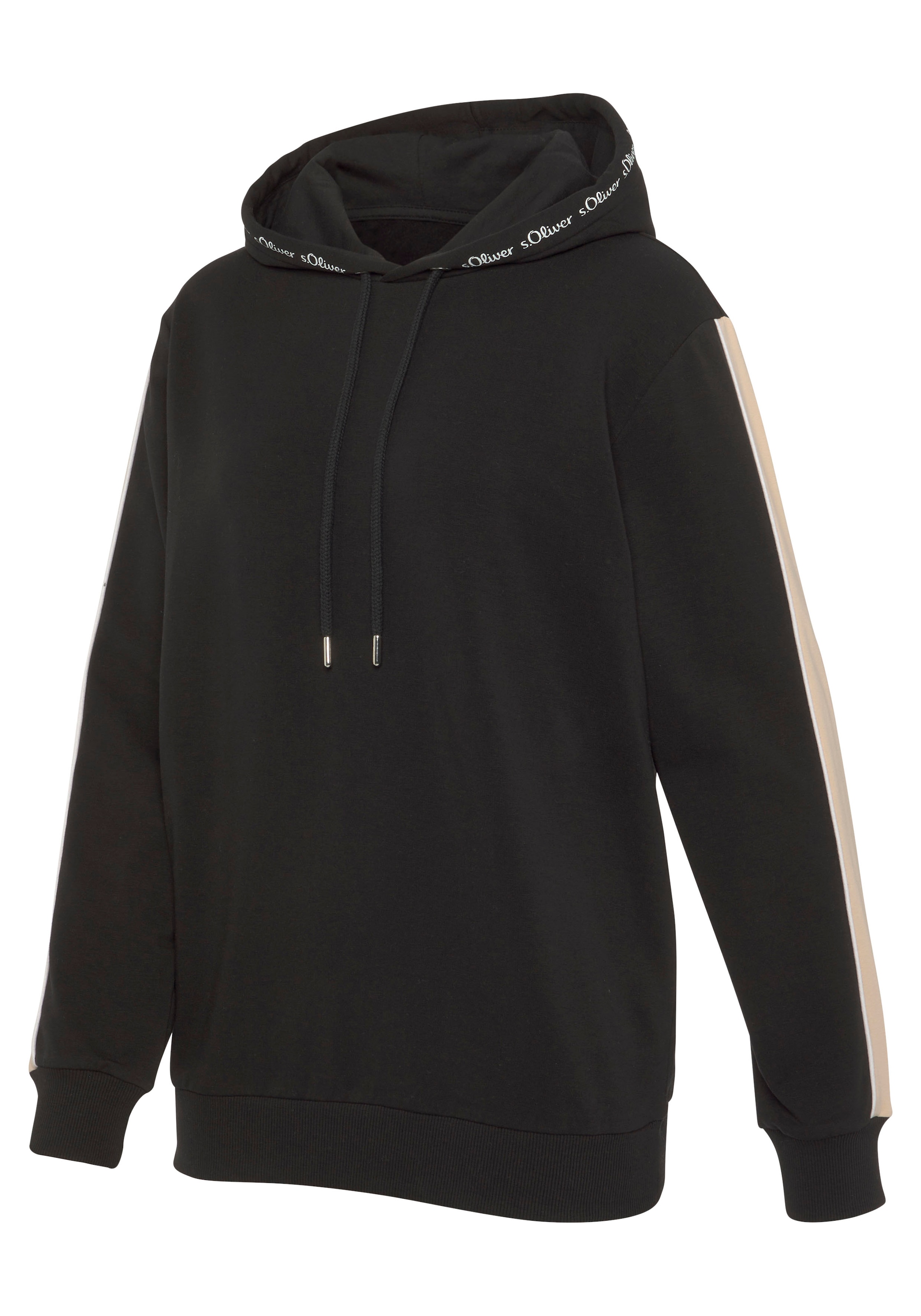 s.Oliver Hoodie »- Kapuzensweatshirt- Loungesweatshirt«, mit Kontrast Einsätzen, Loungewear