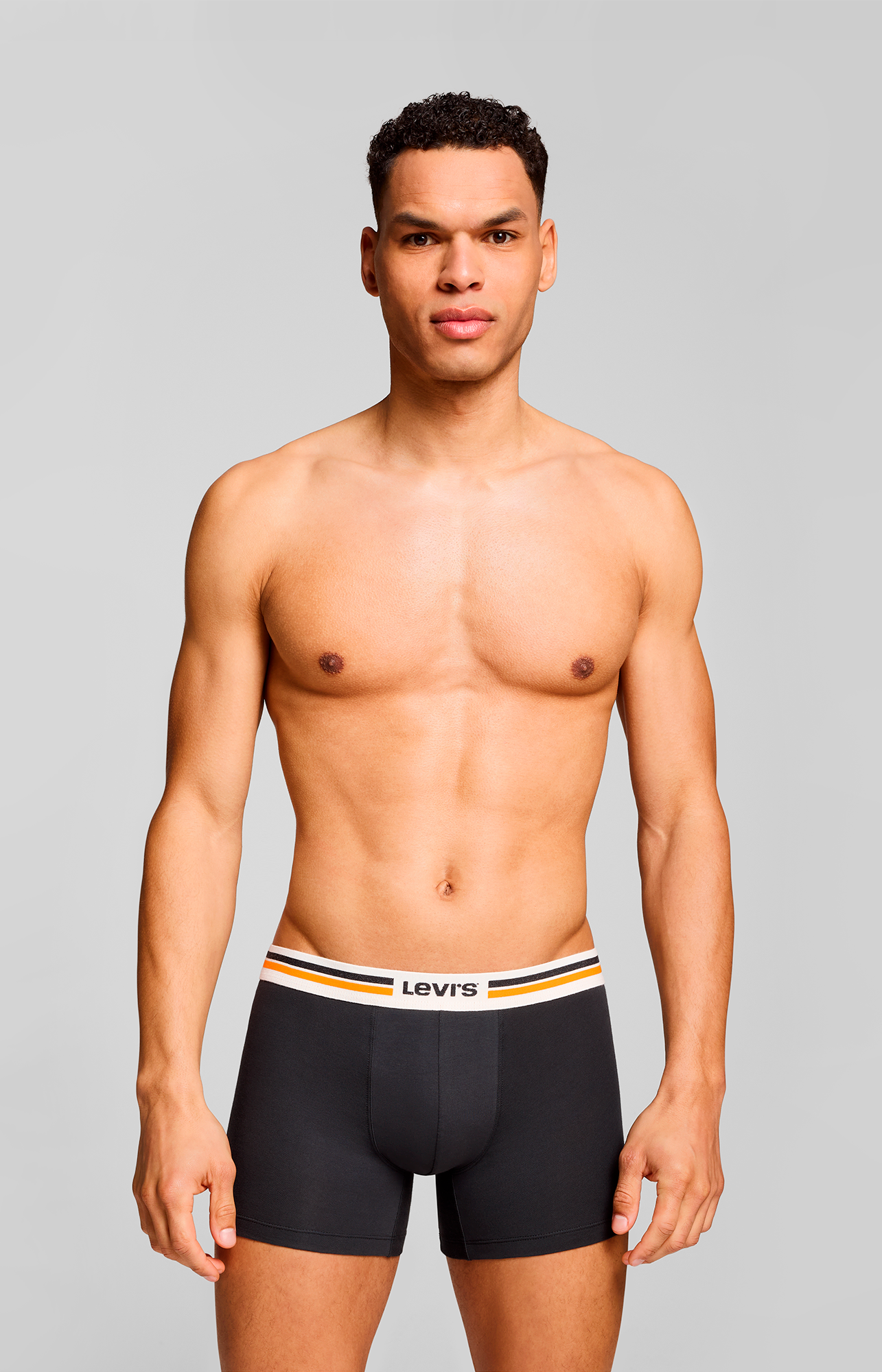 Levi's® Boxershorts »LEVIS MEN PL SPW LOGO BOXER BRIEF ORG 2P«, (2er Pack), mit breitem Logobund