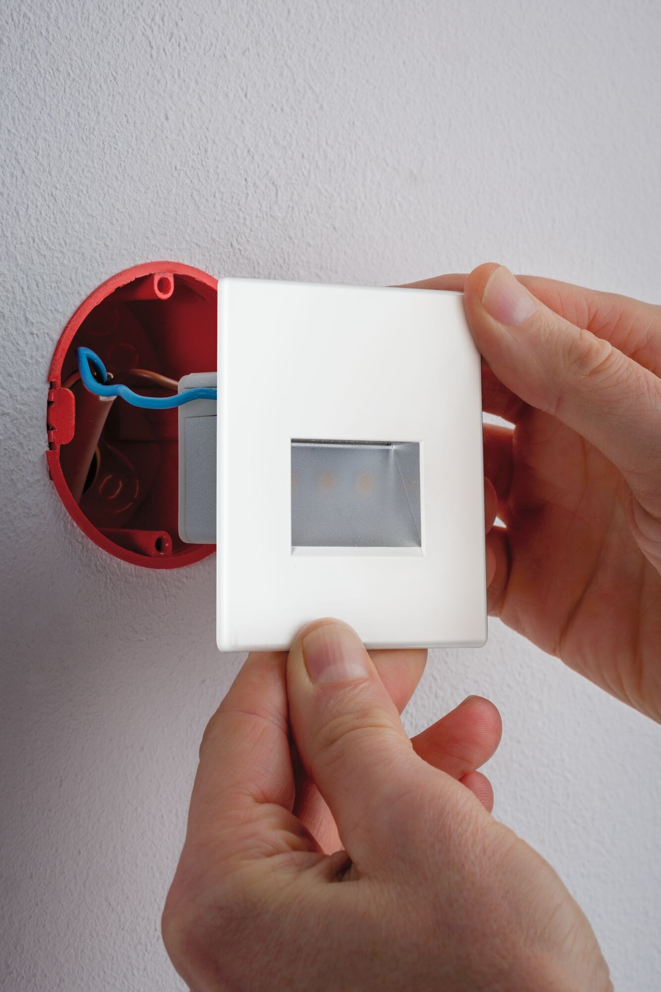 Paulmann LED Einbauleuchte »LED Wandeinbauleuchte Edge Quadro 1,2W 25lm 230V« 1 Stk. Warmweiß