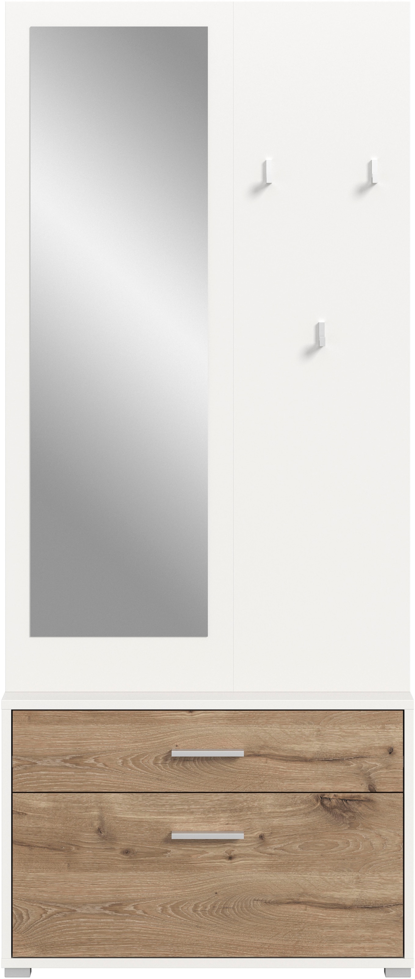 Inosign Kompaktgarderobe »Morrea in weiß, Größe B/H/T: 80 cm x 190 cm x 39 cm