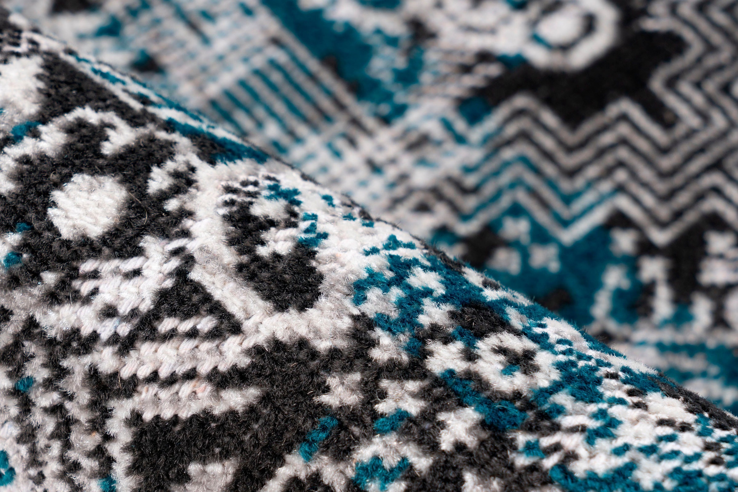calo-deluxe Teppich »Ruzica-505«, rechteckig, 6 mm Höhe, Flachgewebe, Vintage Design, Wohnzimmer