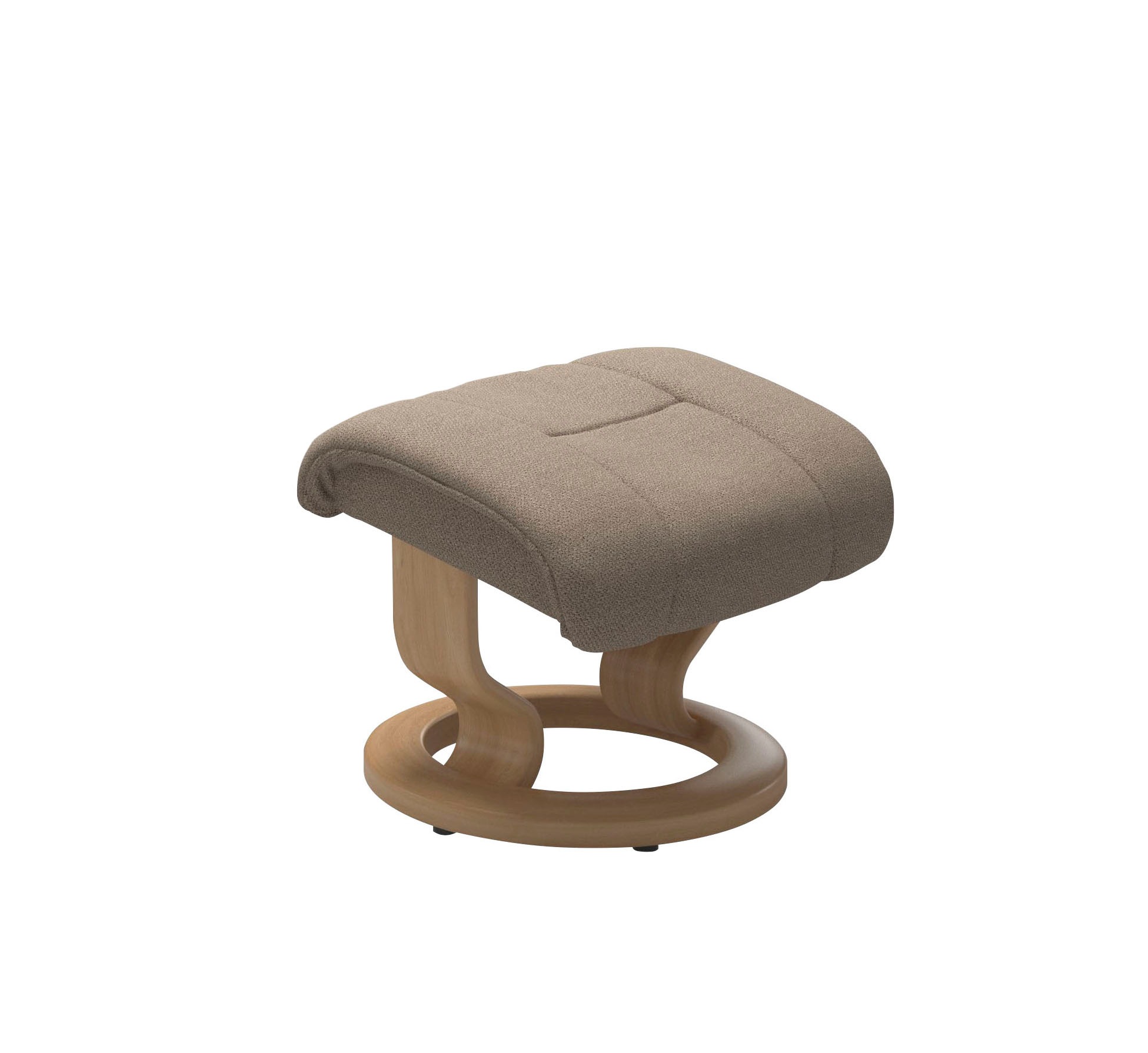 Stressless® Relaxsessel »Reno«, (Set, Relaxsessel mit Hocker), mit Hocker, mit Classic Base, Größe S, M & L, Gestell Eiche
