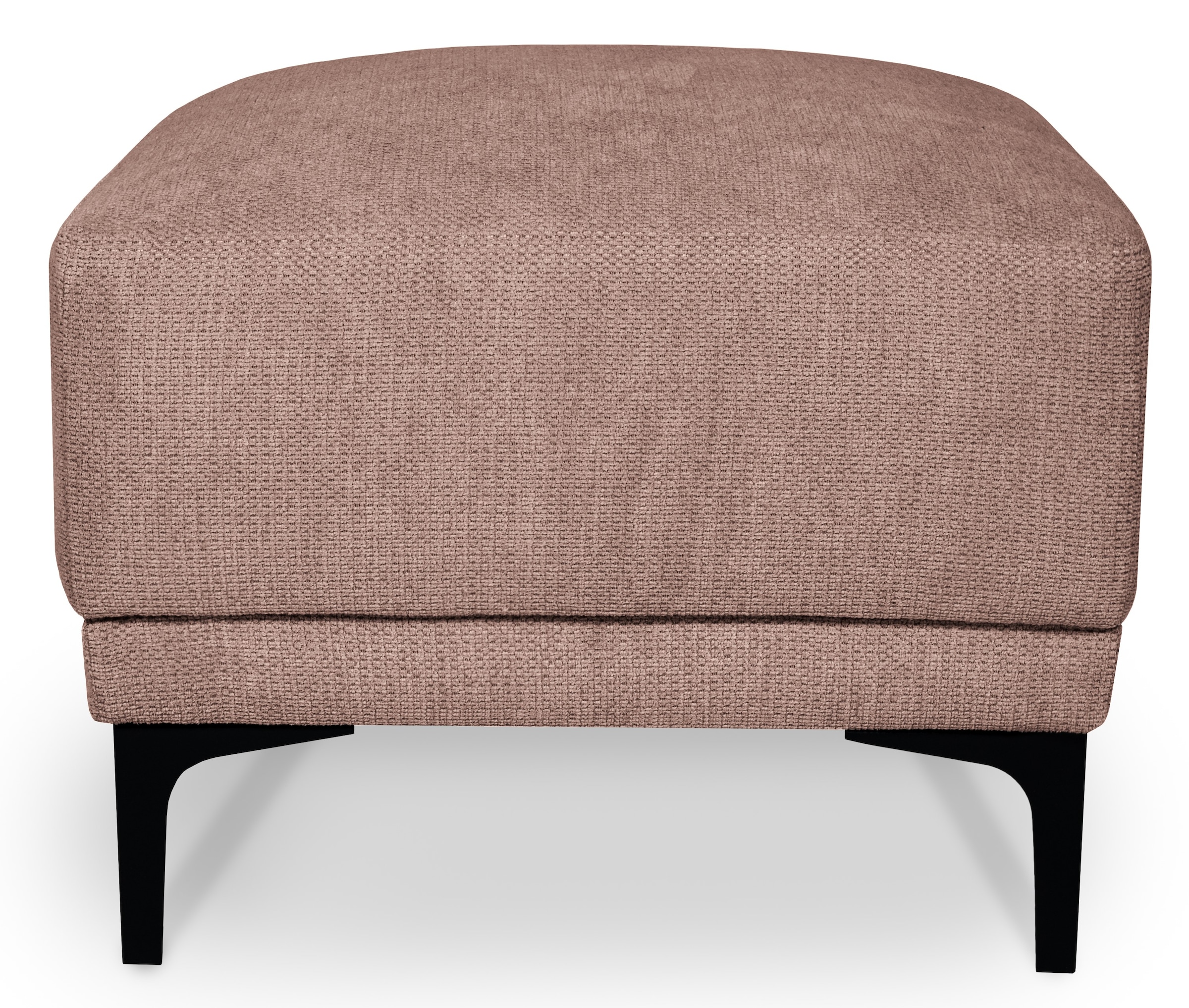 Places of Style Polsterhocker »Xander«, Breite 58 cm, Soft-Touch Chenille, schwarze Metallfüße