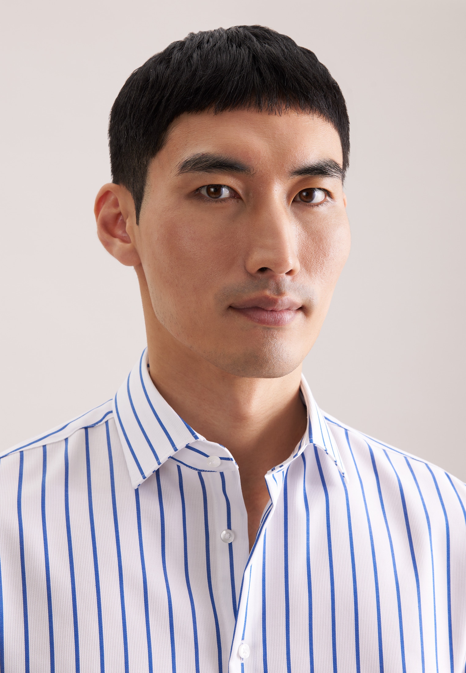 seidensticker Businesshemd »Schwarze Rose« Slim 1/1 Kentkragen Gestreift