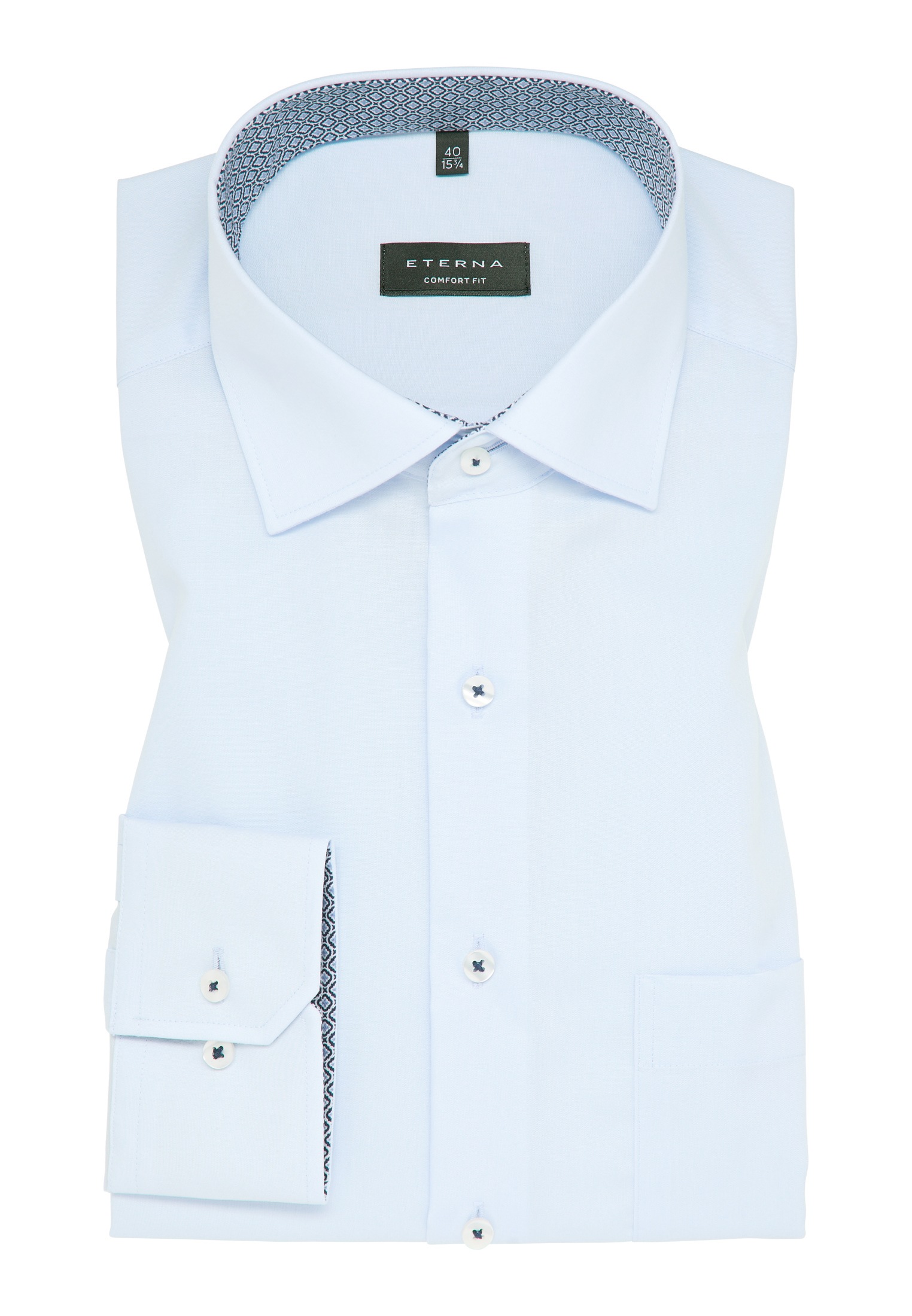 Eterna Langarmhemd »COMFORT FIT« NON IRON (bügelfrei)