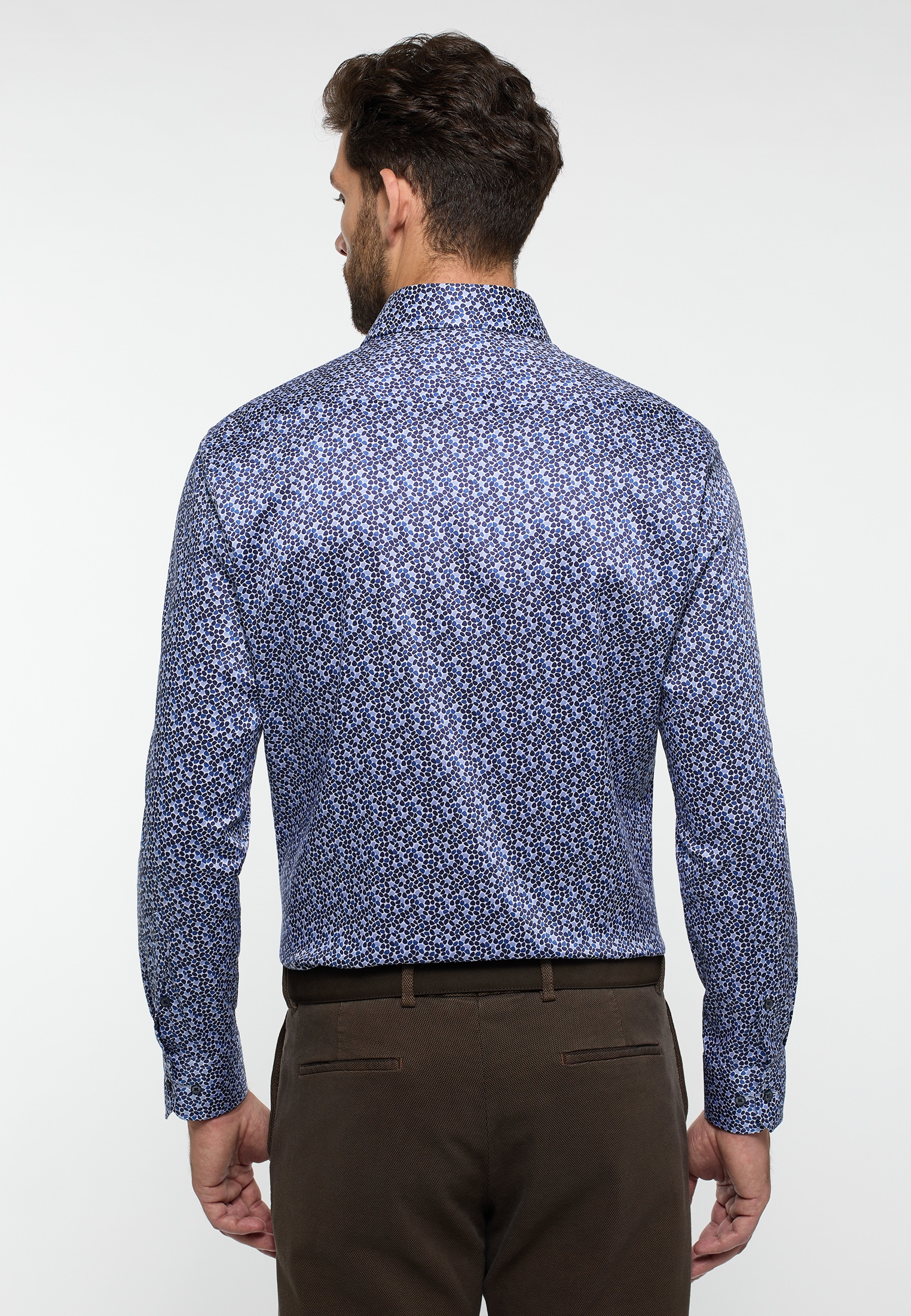 Eterna Langarmhemd »MODERN FIT« EASY IRON (bügelleicht)