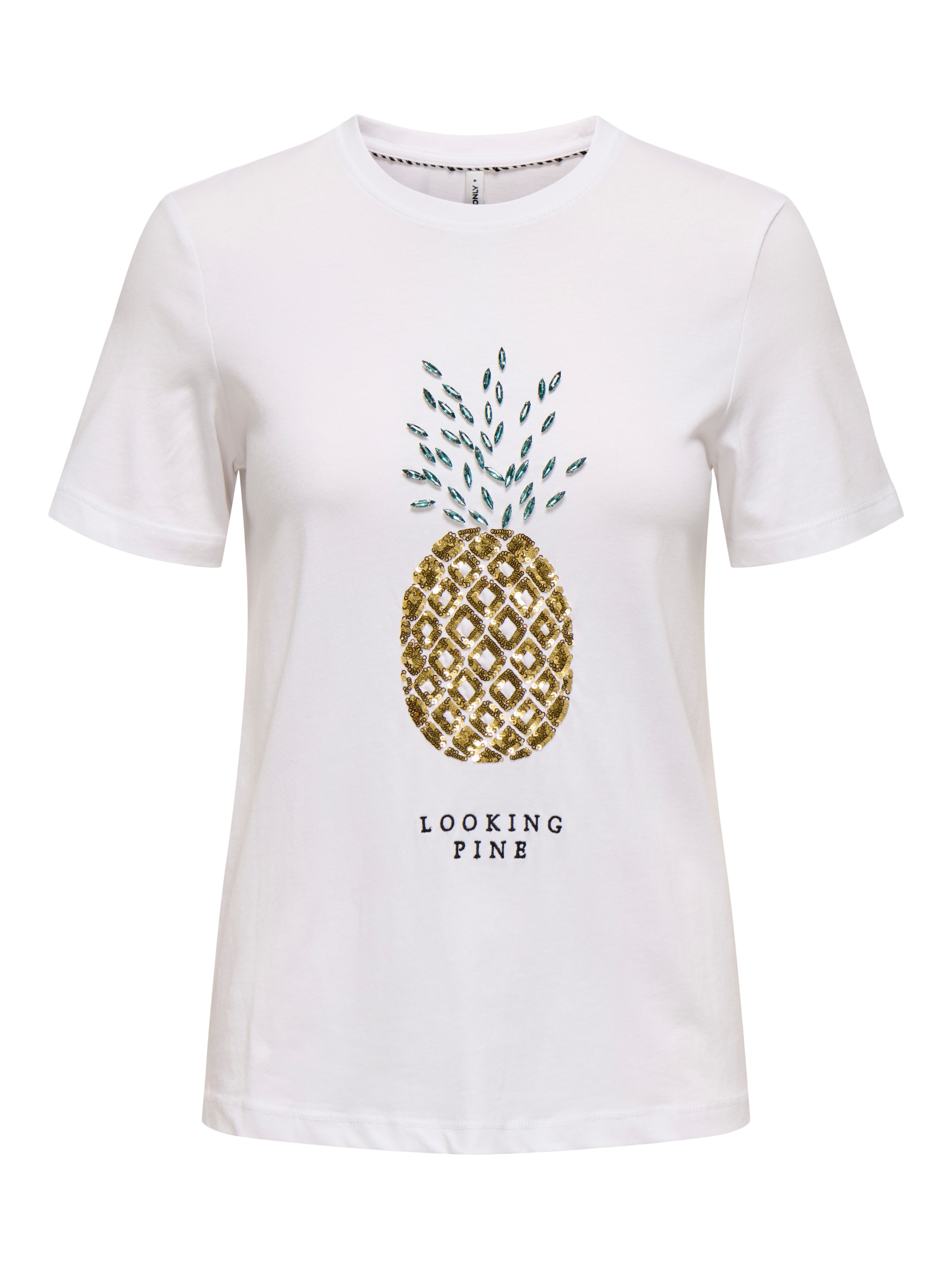 ONLY Kurzarmshirt »ONLKITA LIFE REG S/S PINEAPPLE TOP JRS«