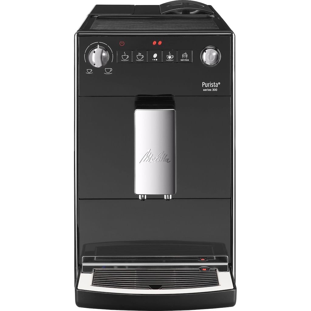 Melitta Kaffeevollautomat »Purista® F230-102, schwarz«, Lieblingskaffee-Funktion, kompakt & extra leise