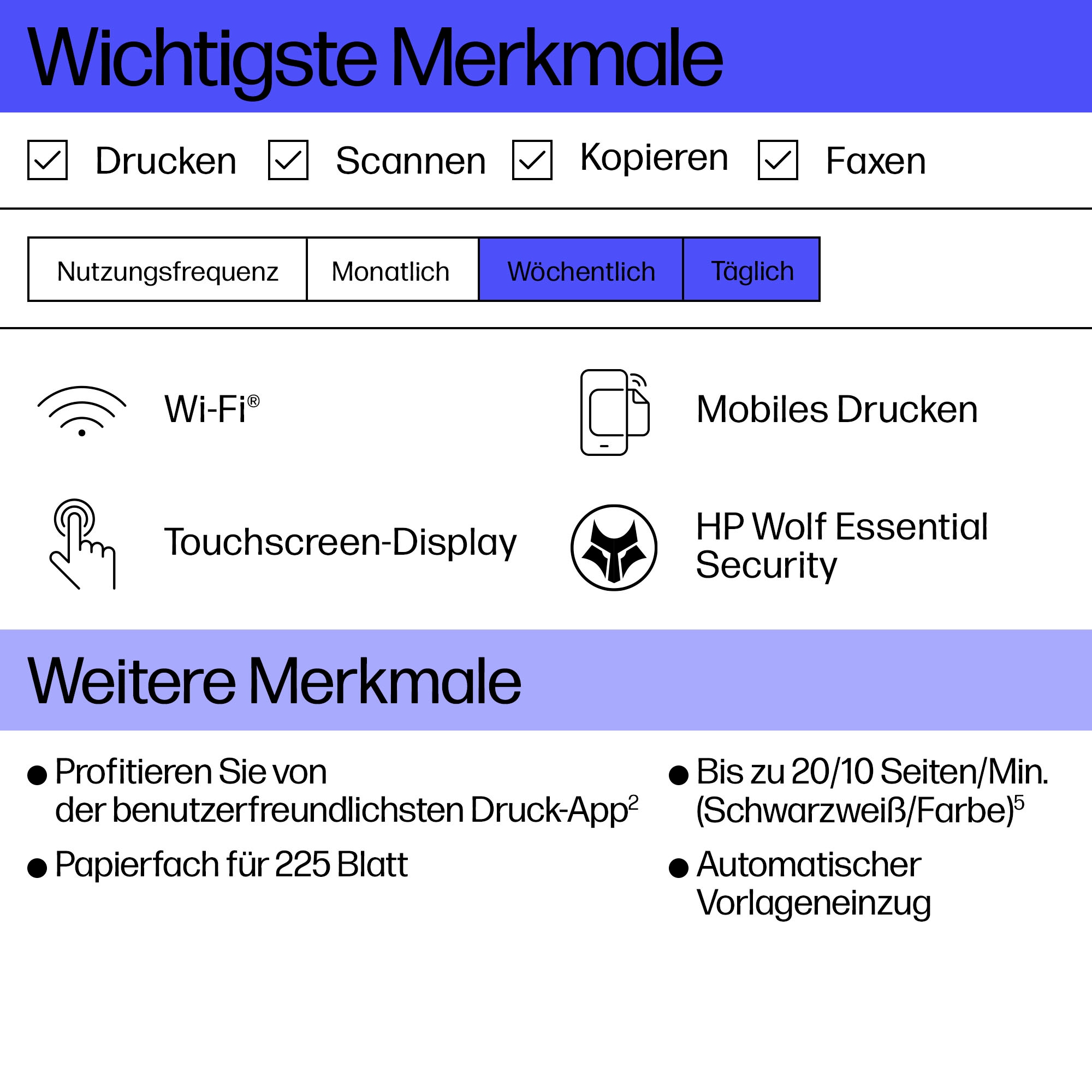 HP Multifunktionsdrucker »OfficeJet Pro 8122e« 3 Monate gratis* drucken mit Instant Ink