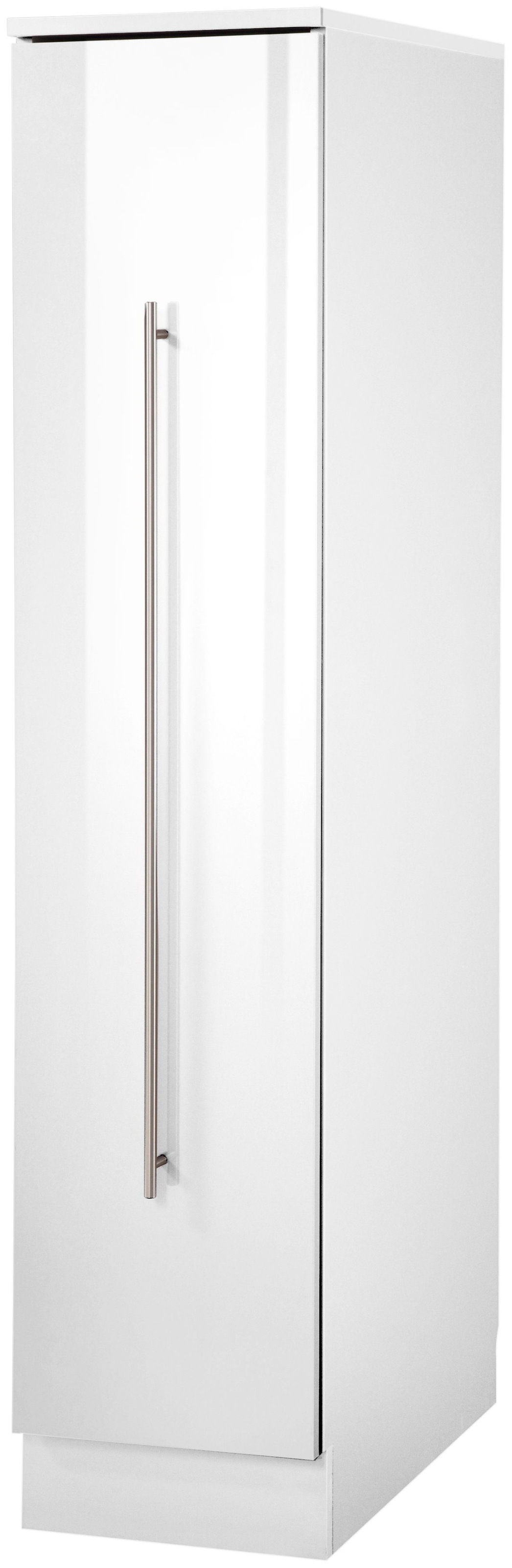 wiho Küchen Apothekerschrank »Chicago«, 30 cm breit, 145 cm hoch, Auszug mit 3 Ablagefächern
