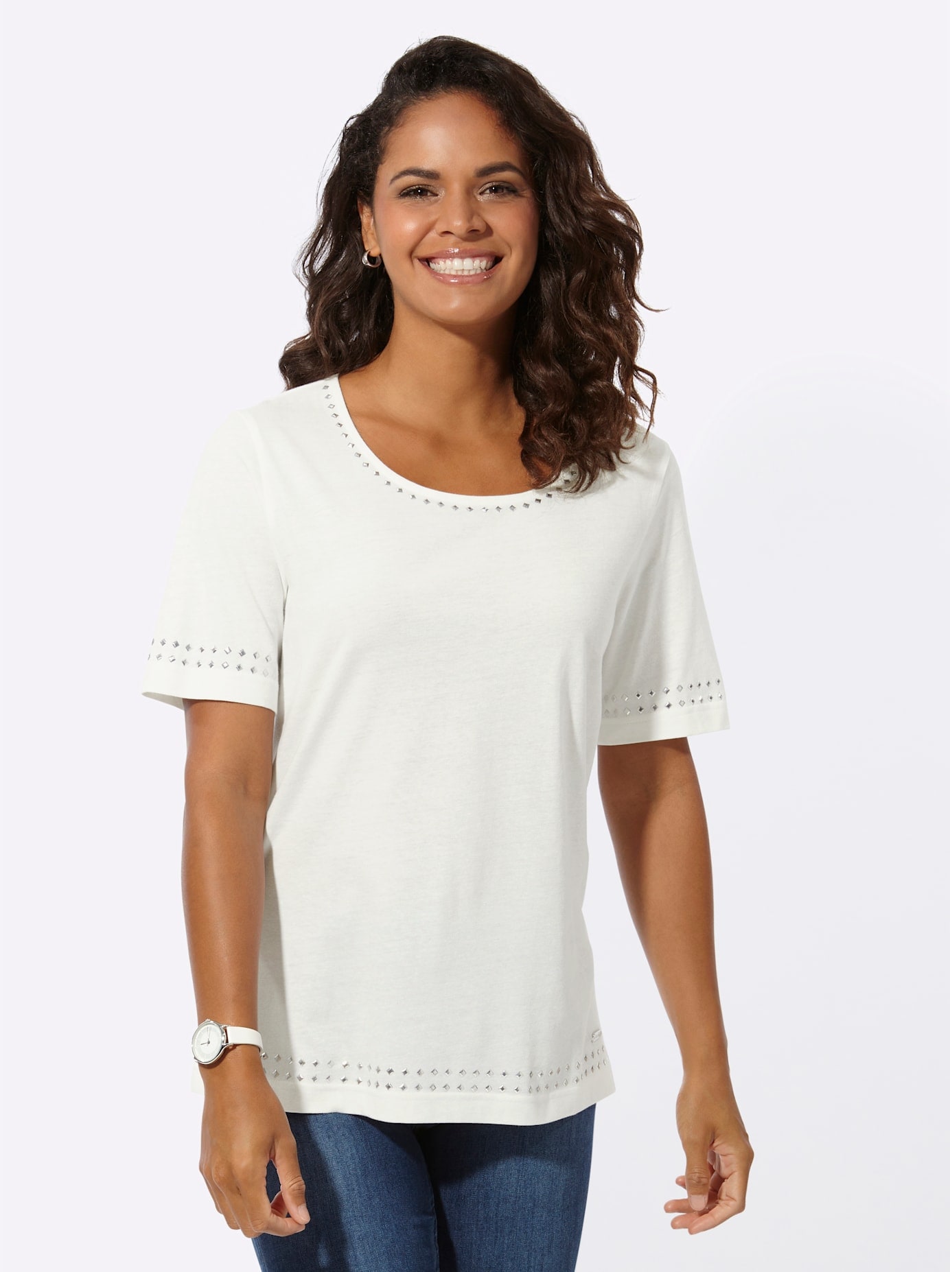 Casual Looks Kurzarmshirt »Shirt«, (1 tlg.)