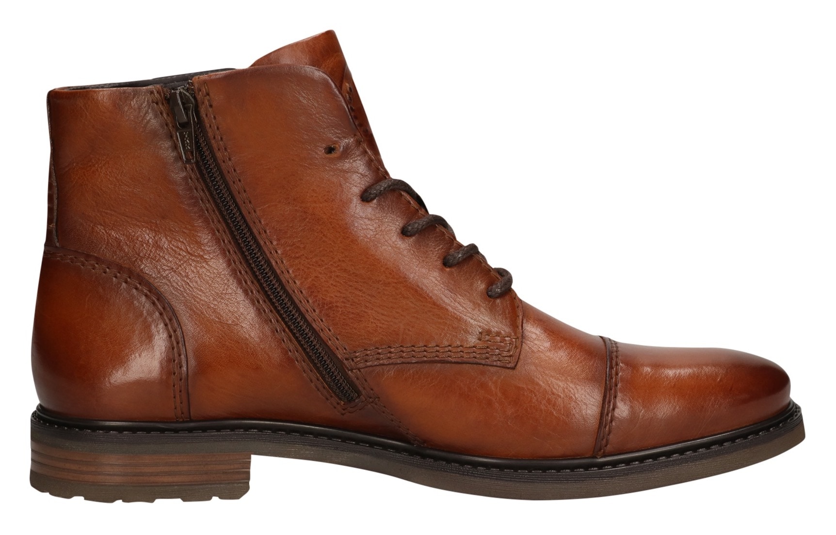 bugatti Schnürboots  Stiefel, Schnürstiefelette, Business-Boots mit Reißverschluss